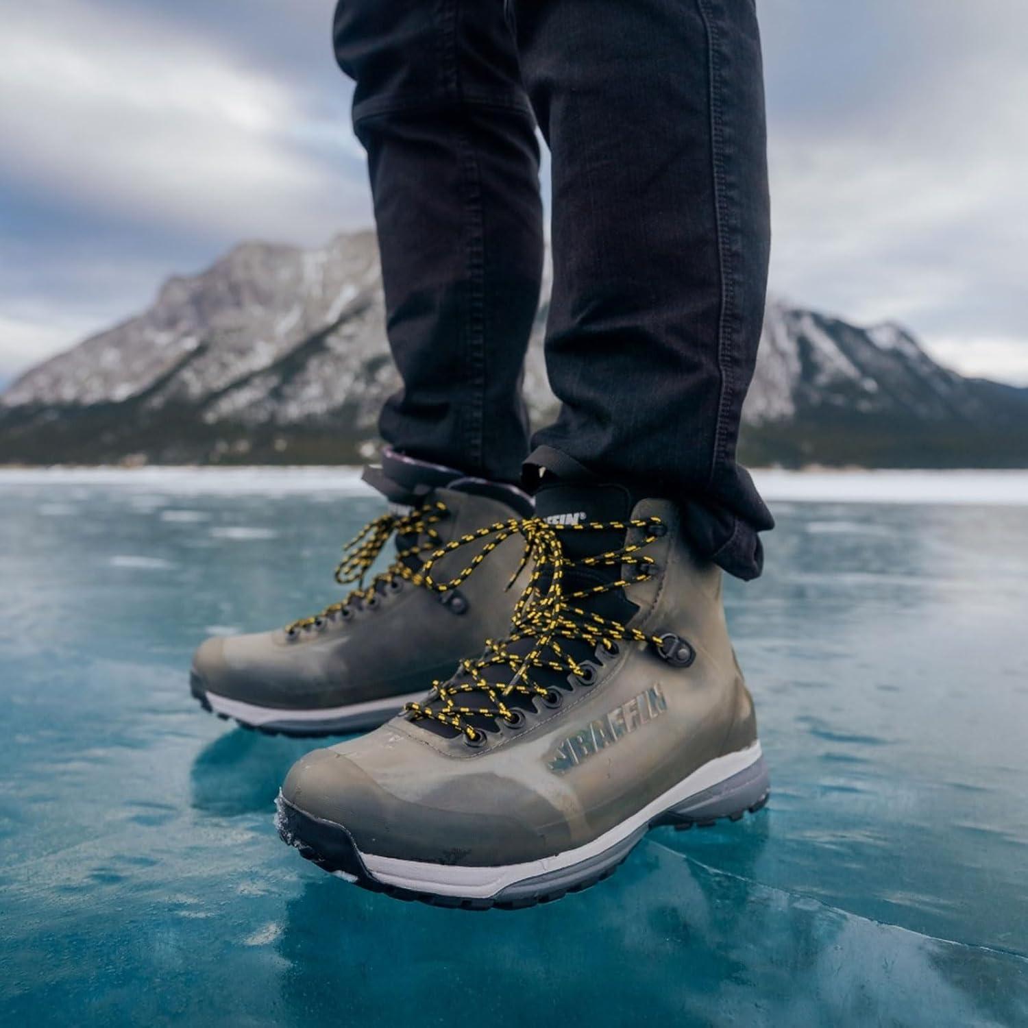 image:imageBaffin Mens BOREALIS Boots Waterproof Vegan Winter Sport Hiking Boots with Removable Insulated Liner Snowshoe CompatibleBlack