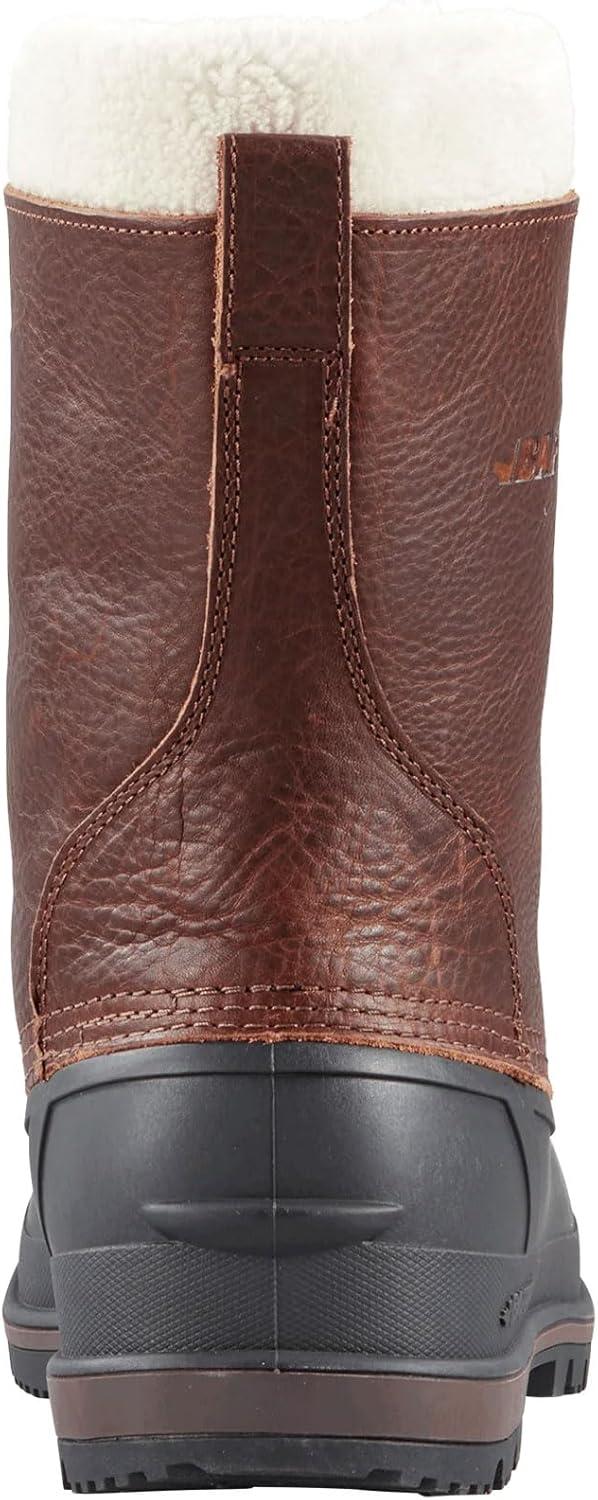 image:imageBaffin Mens CANADA Winter Boots Waterproof Insulated Leather Boots for Cold Weather FauxFur Collar amp GelFlex MidsoleBrown