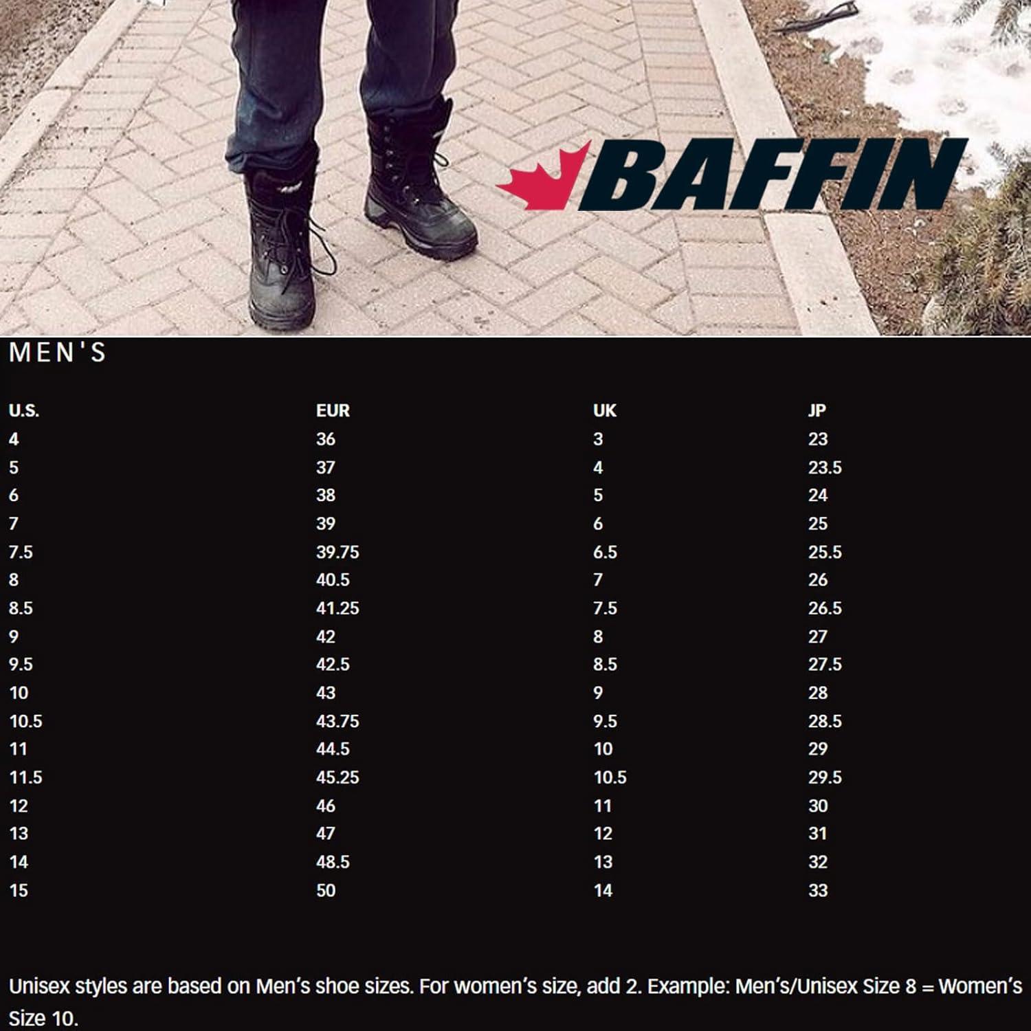 image:imageBaffin Mens CROSSFIRE Winter Boots Warm Durable Waterproof Insulated Leather Snow amp Hunting Boots for Extreme Cold WeatherBlack
