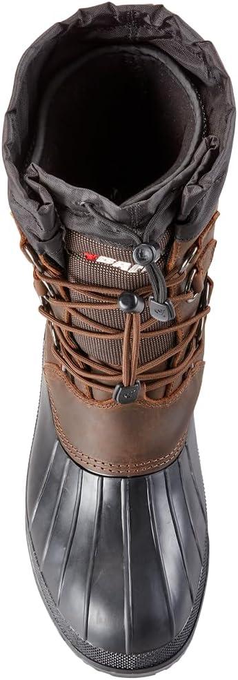 image:imageBaffin Mens MOUNTAIN Warm Waterproof MoistureWicking SlipOn Style Full Grain Leather Upper Snow Boots Arctic RatedBrown