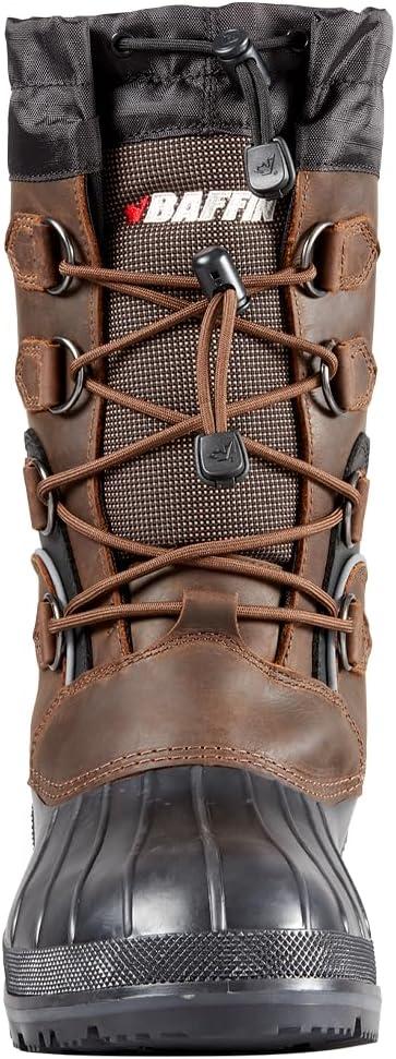 image:imageBaffin Mens MOUNTAIN Warm Waterproof MoistureWicking SlipOn Style Full Grain Leather Upper Snow Boots Arctic RatedBrown