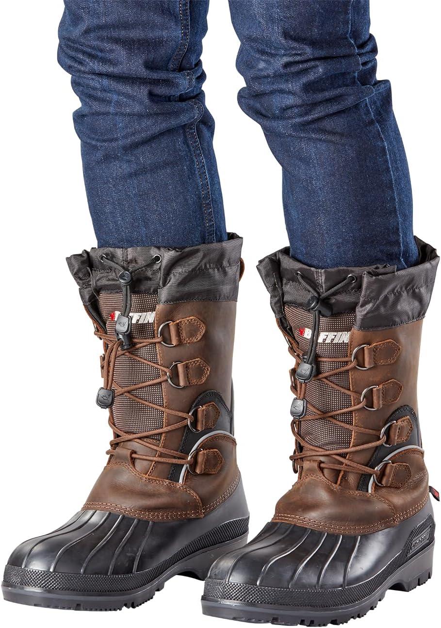 image:imageBaffin Mens MOUNTAIN Warm Waterproof MoistureWicking SlipOn Style Full Grain Leather Upper Snow Boots Arctic RatedBrown