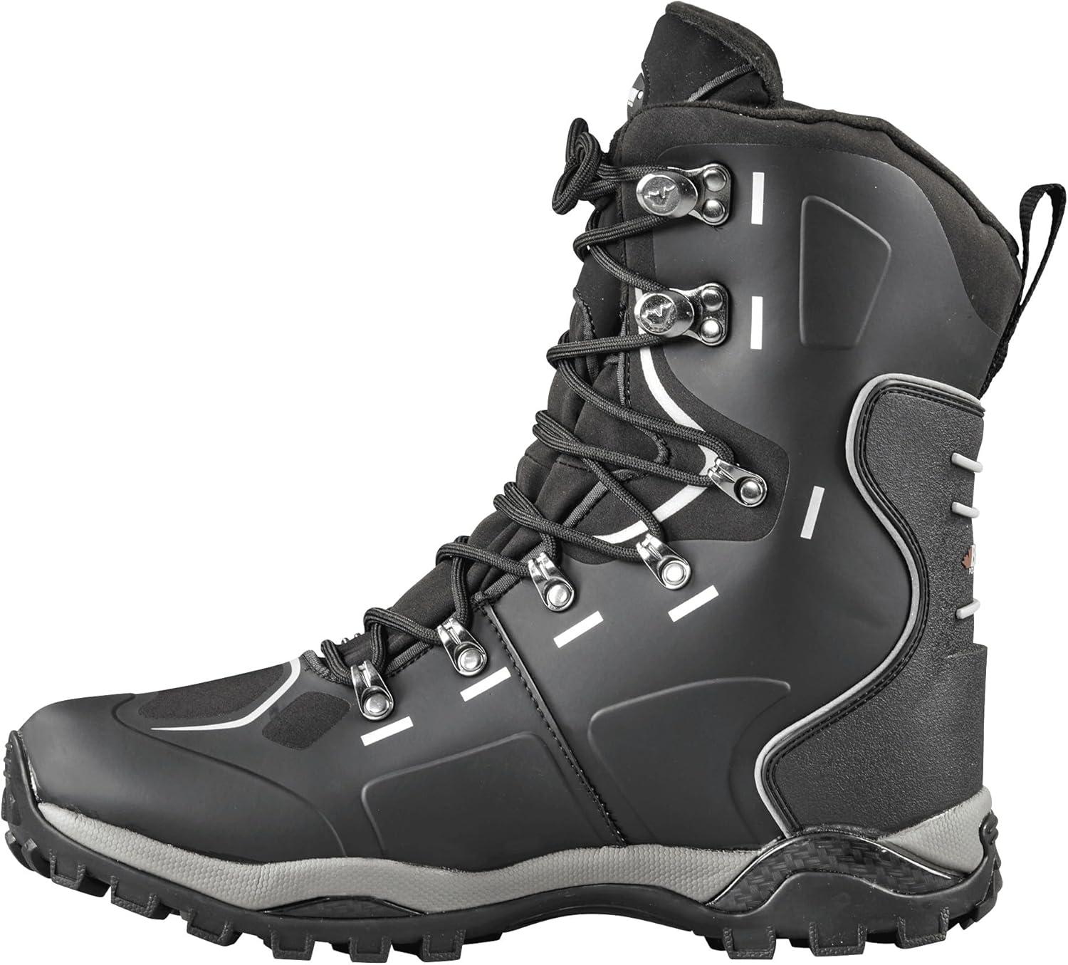 image:imageBaffin Mens SNOSTORM Insulated Lightweight Waterproof Breathable Winter Snow Boots for Snowshoeing Ice Fishing amp Hiking Black 95Black