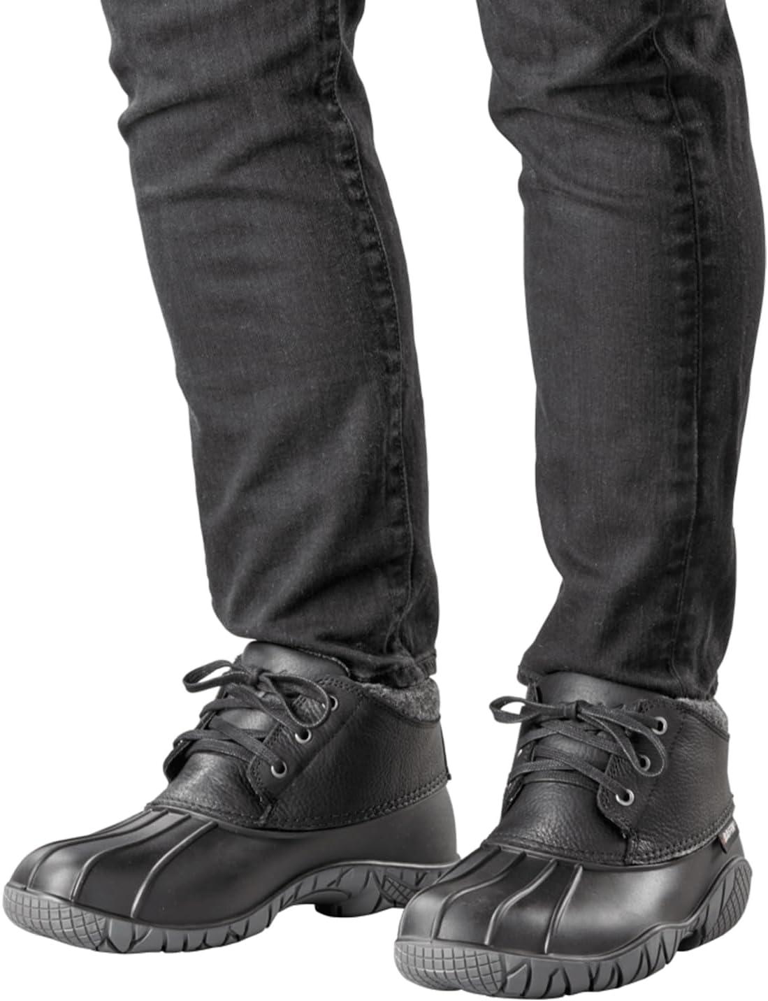 image:imageBaffin Mens WHITETAIL II Waterproof Insulated LowHeight Outdoor Snow Boots FullGrain Leather Upper Flexible Rubber BaseBlack