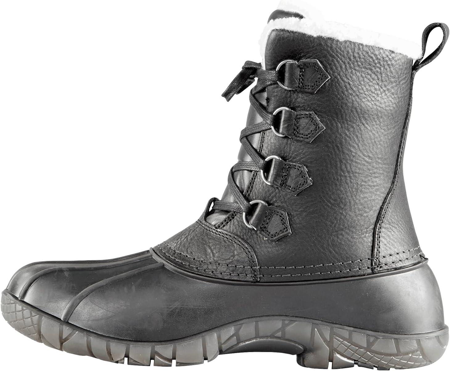 image:imageBaffin Yellowknife Mens Boots Lowcalf Height for Winter and Snow Snowshoe compatible Made in CanadaBlack