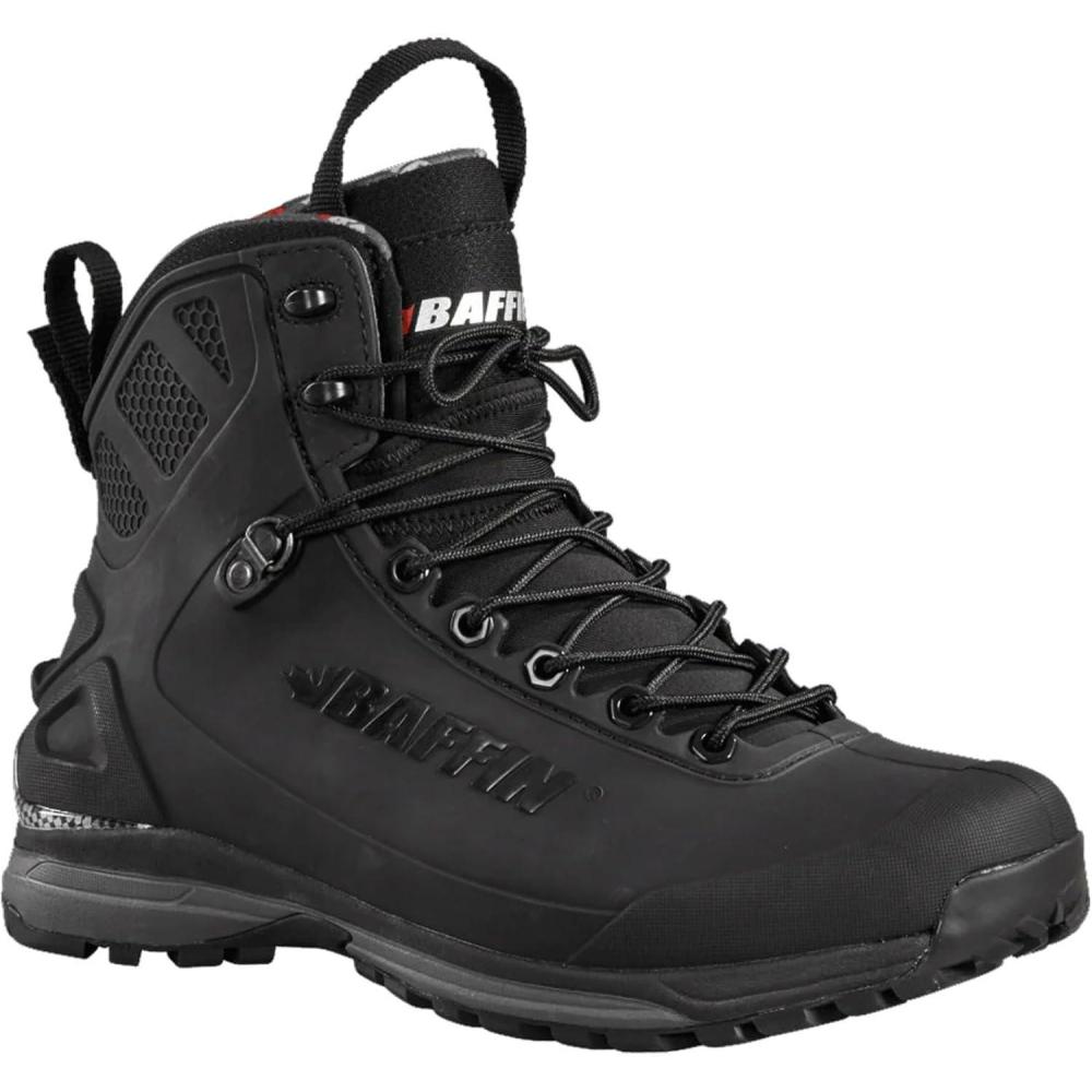 image:imageBaffin Mens BOREALIS Boots Waterproof Vegan Winter Sport Hiking Boots with Removable Insulated Liner Snowshoe CompatibleBlackout