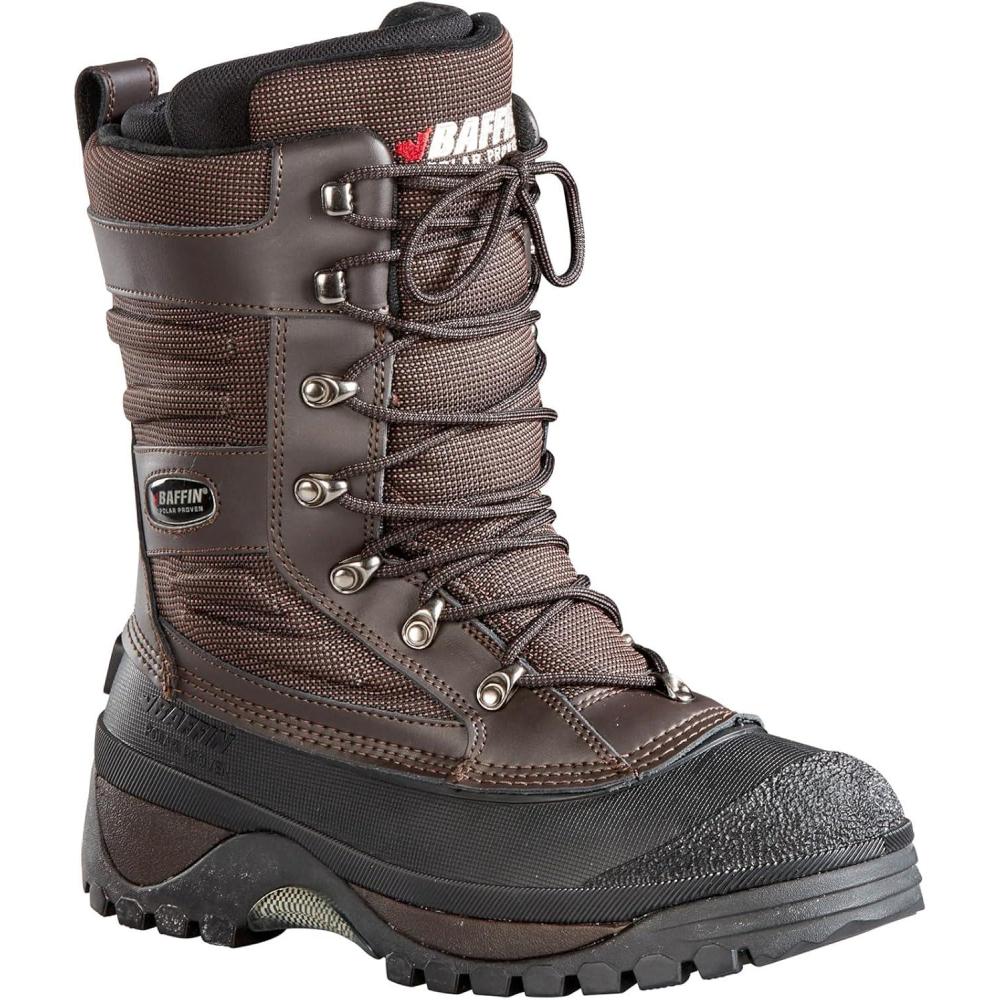 image:imageBaffin Mens CROSSFIRE Winter Boots Warm Durable Waterproof Insulated Leather Snow amp Hunting Boots for Extreme Cold WeatherBrown