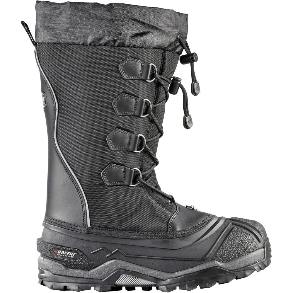 image:imageBaffin Mens ICEBREAKER Lightweight Warm Insulated Waterproof SlipResistant SeamSealed Winter Snow Boots for SnowshoeingBlack
