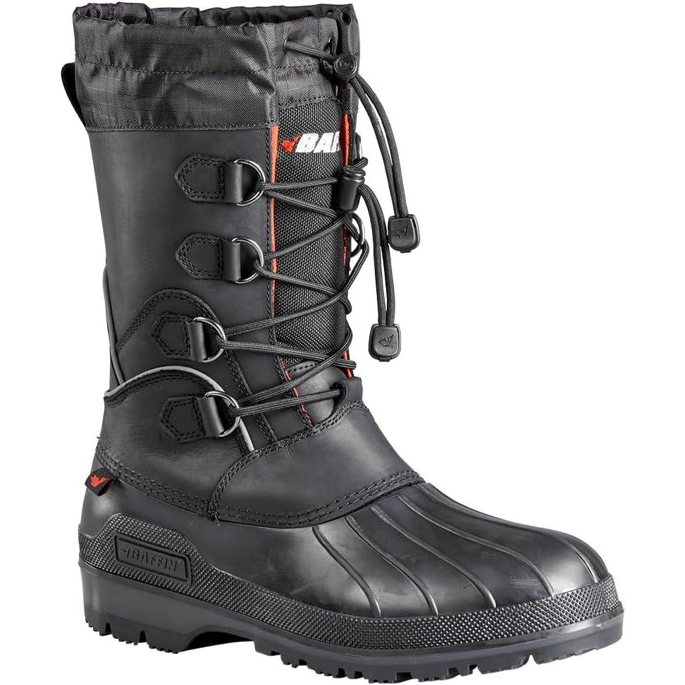 image:imageBaffin Mens MOUNTAIN Warm Waterproof MoistureWicking SlipOn Style Full Grain Leather Upper Snow Boots Arctic RatedBlack
