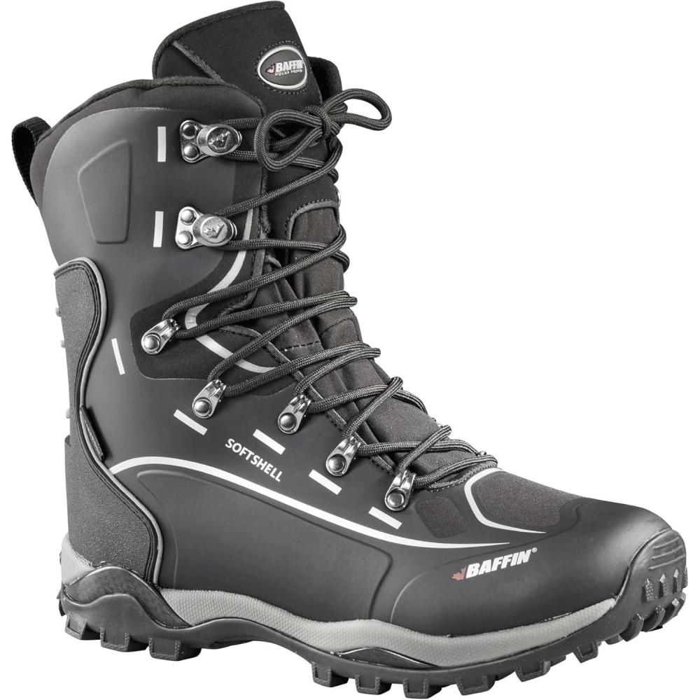 image:imageBaffin Mens SNOSTORM Insulated Lightweight Waterproof Breathable Winter Snow Boots for Snowshoeing Ice Fishing amp Hiking Black 95Black