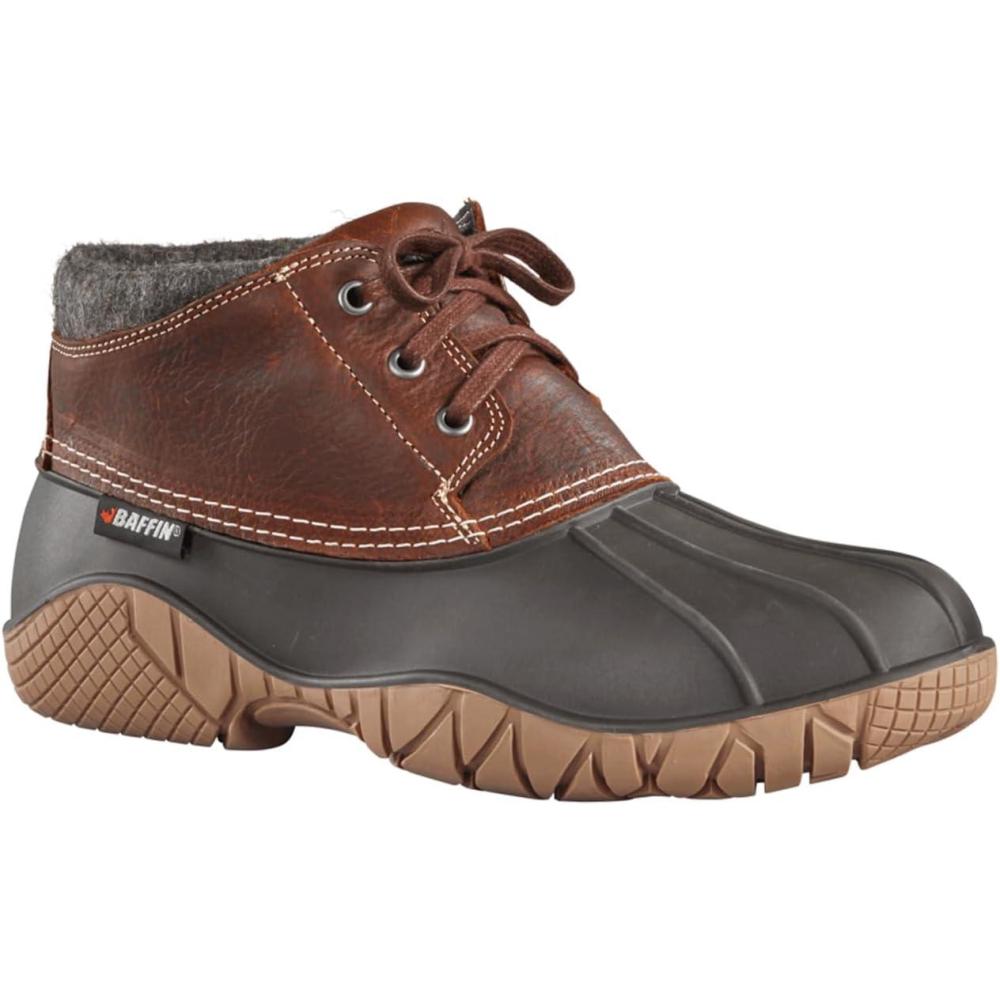 image:imageBaffin Mens WHITETAIL II Waterproof Insulated LowHeight Outdoor Snow Boots FullGrain Leather Upper Flexible Rubber BaseBrown