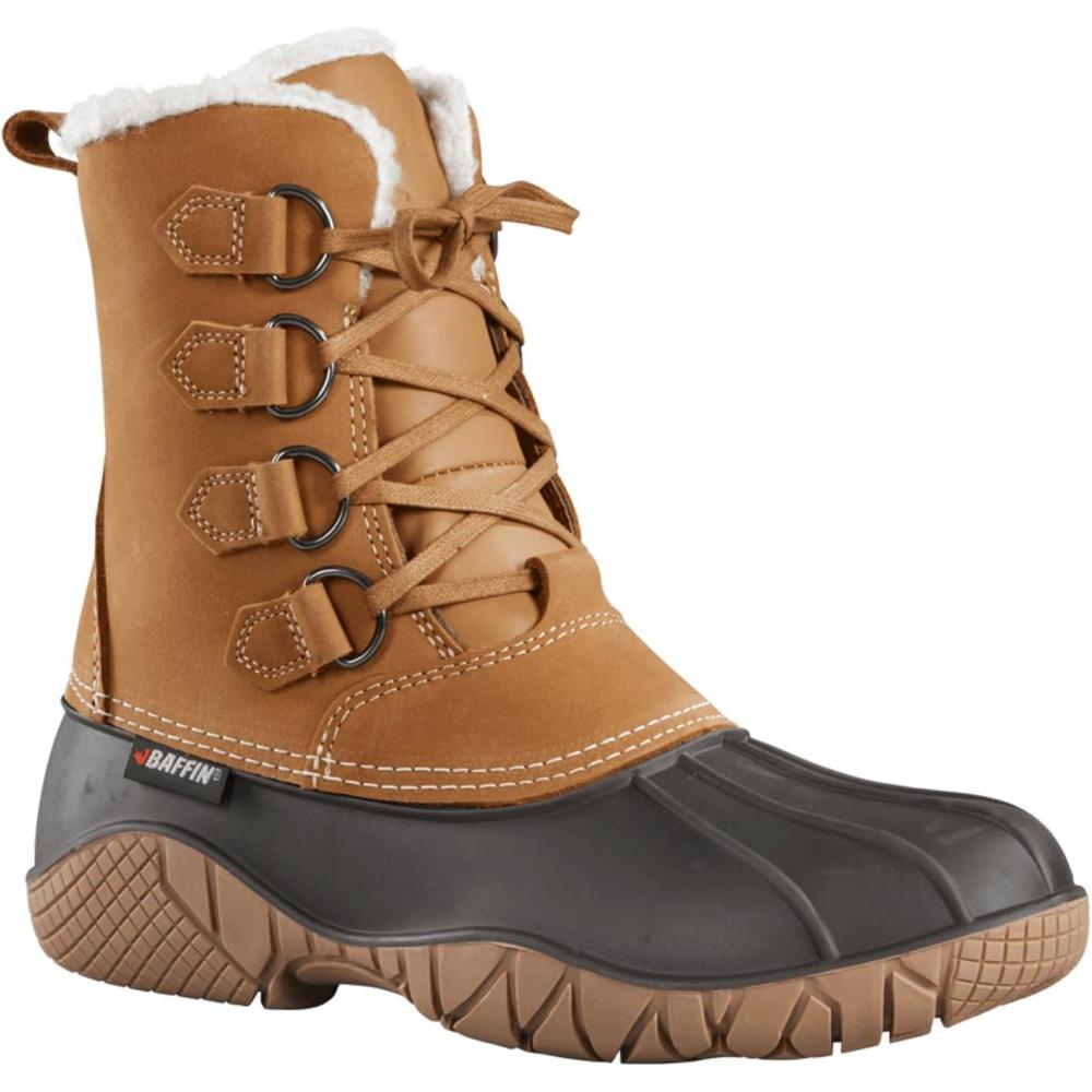image:imageBaffin Yellowknife Mens Boots Lowcalf Height for Winter and Snow Snowshoe compatible Made in CanadaTan