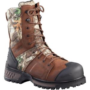 Baffin Men’s HUDSON Plain Toe Waterproof Breathable Leather Outdoor Winter Boots for Snowshoeing, Hiking, Hunting, Fishing(Real Tree)