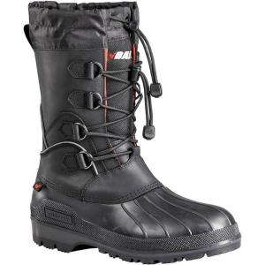 Baffin Men’s MOUNTAIN Warm Waterproof Moisture-Wicking Slip-On Style Full Grain Leather Upper Snow Boots | Arctic Rated(Black)