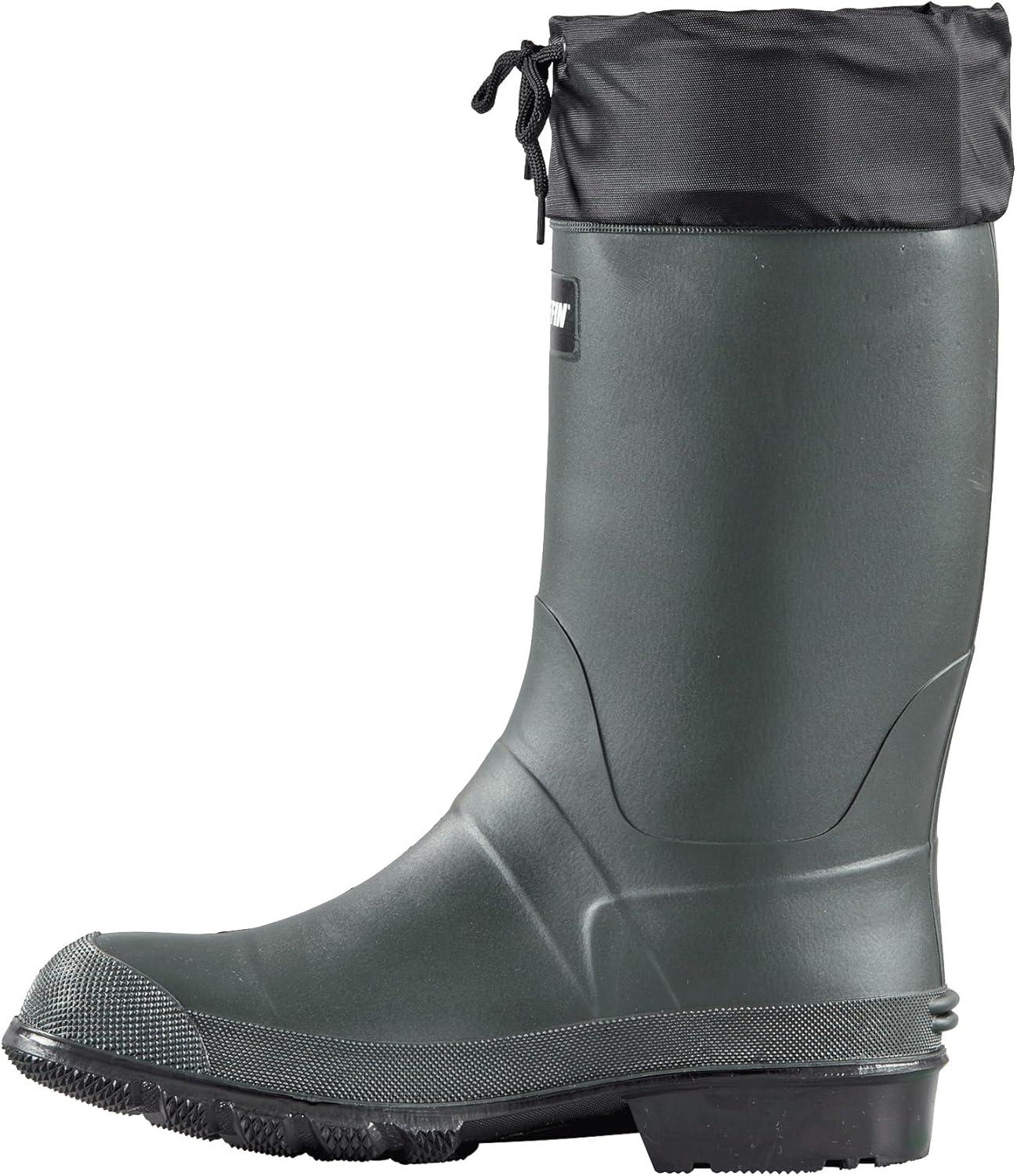 image:imageBaffin Hunter Plain Toe Mens Boots Midcalf Height Available in Forest GreenBlack AllSeason Hunting amp Fishing Made in CanadaBlack