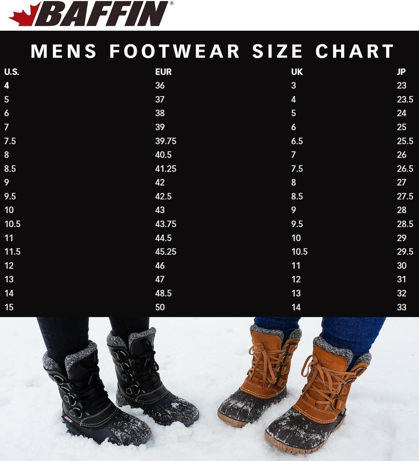 image:imageBaffin Mens BOBCAYGEON Tall Waterproof Insulated Lightweight TundraRated Removable Liner Cold Weather Winter Snow BootsBlack