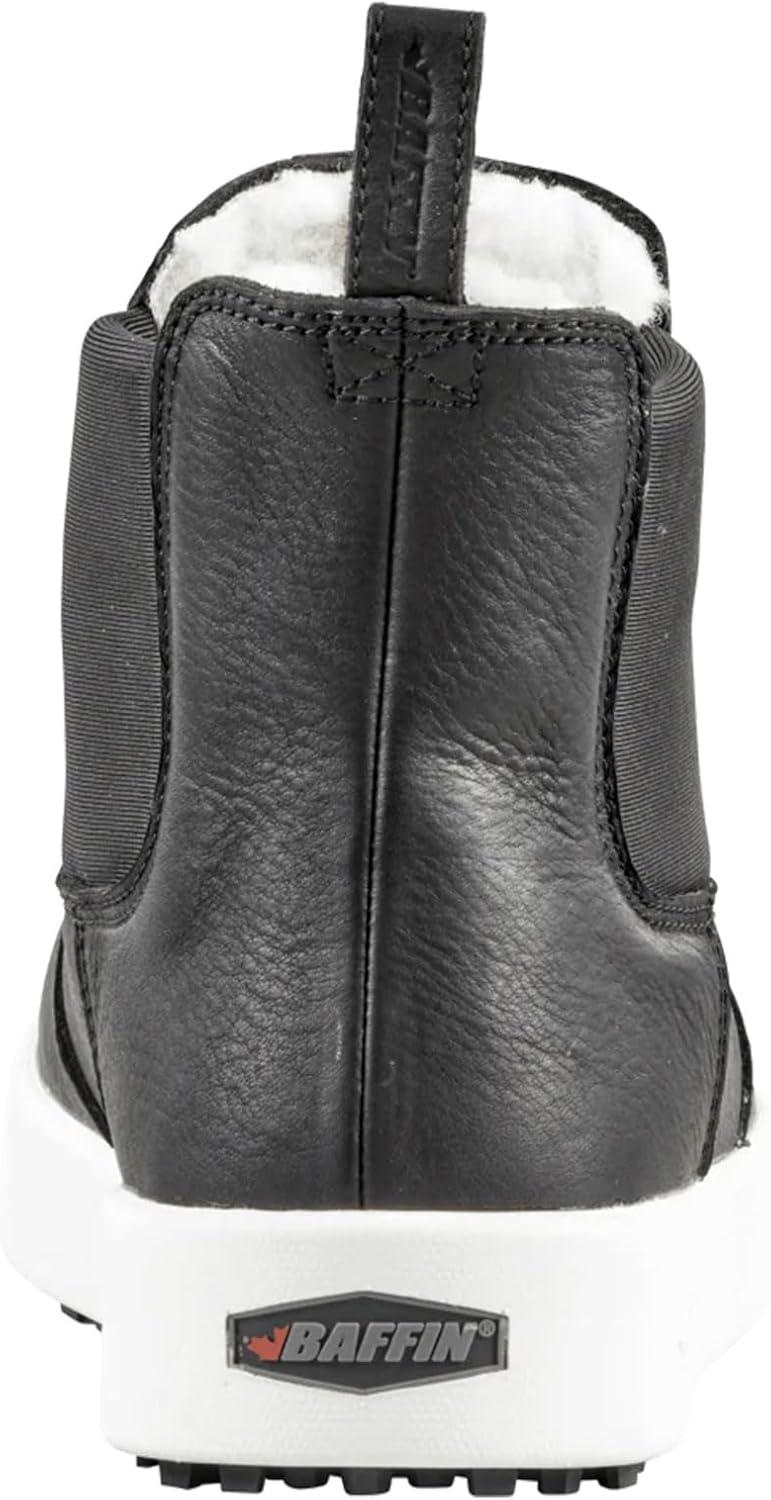 image:imageBaffin Mens STRATHCONA Winter Boots Warm Waterproof Insulated SlipOn Leather Boots with Wool Lining amp SlipResistant SoleBlack