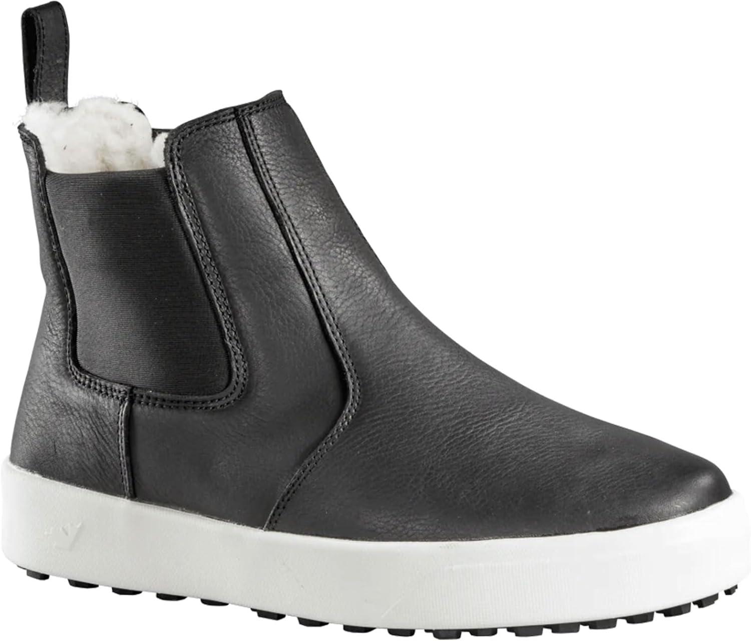 image:imageBaffin Mens STRATHCONA Winter Boots Warm Waterproof Insulated SlipOn Leather Boots with Wool Lining amp SlipResistant SoleBlack