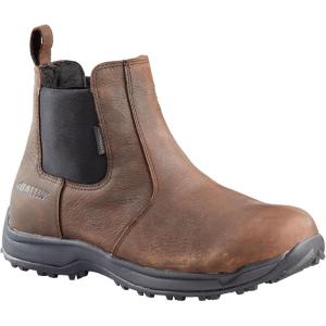 Baffin Men’s COPENHAGEN Winter Boots | Waterproof Insulated Lightweight Leather Slip-On Boots for Urban & Cold Weather Use(Brown)