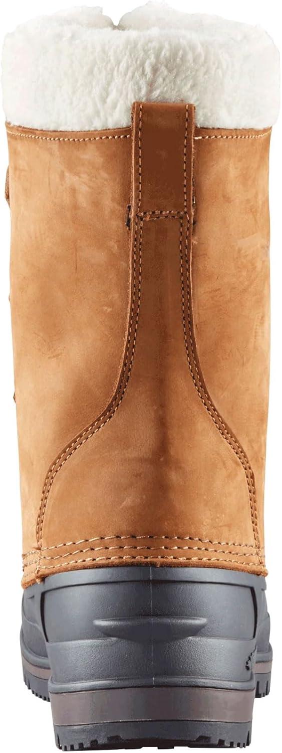 image:imageBaffin Womens CANADA Winter Boots Waterproof Insulated Leather Boots for Cold Weather FauxFur Collar amp GelFlex MidsoleBrown