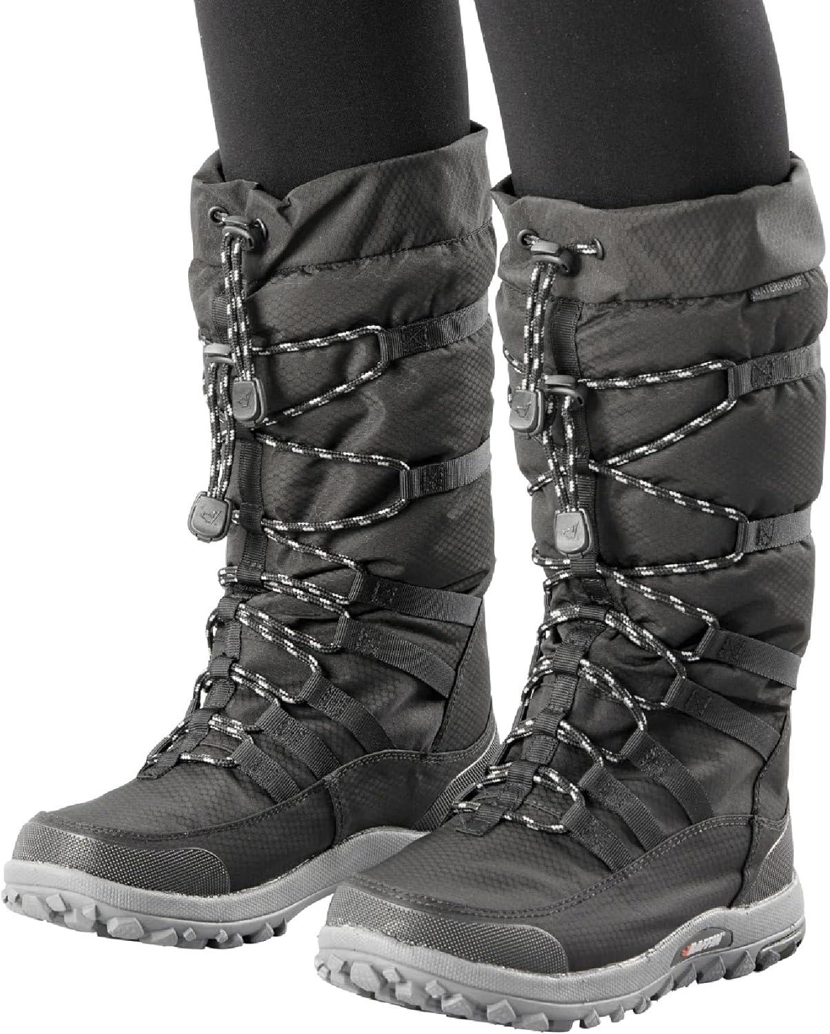 image:imageBaffin Womens ESCALATE X Mid Height Insulated Lightweight TundraRated SlipResistant Cold Weather Winter Snow BootsBlack