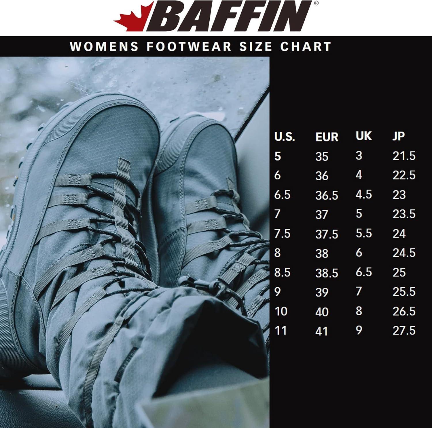 image:imageBaffin Womens ESCALATE X Mid Height Insulated Lightweight TundraRated SlipResistant Cold Weather Winter Snow BootsBlack