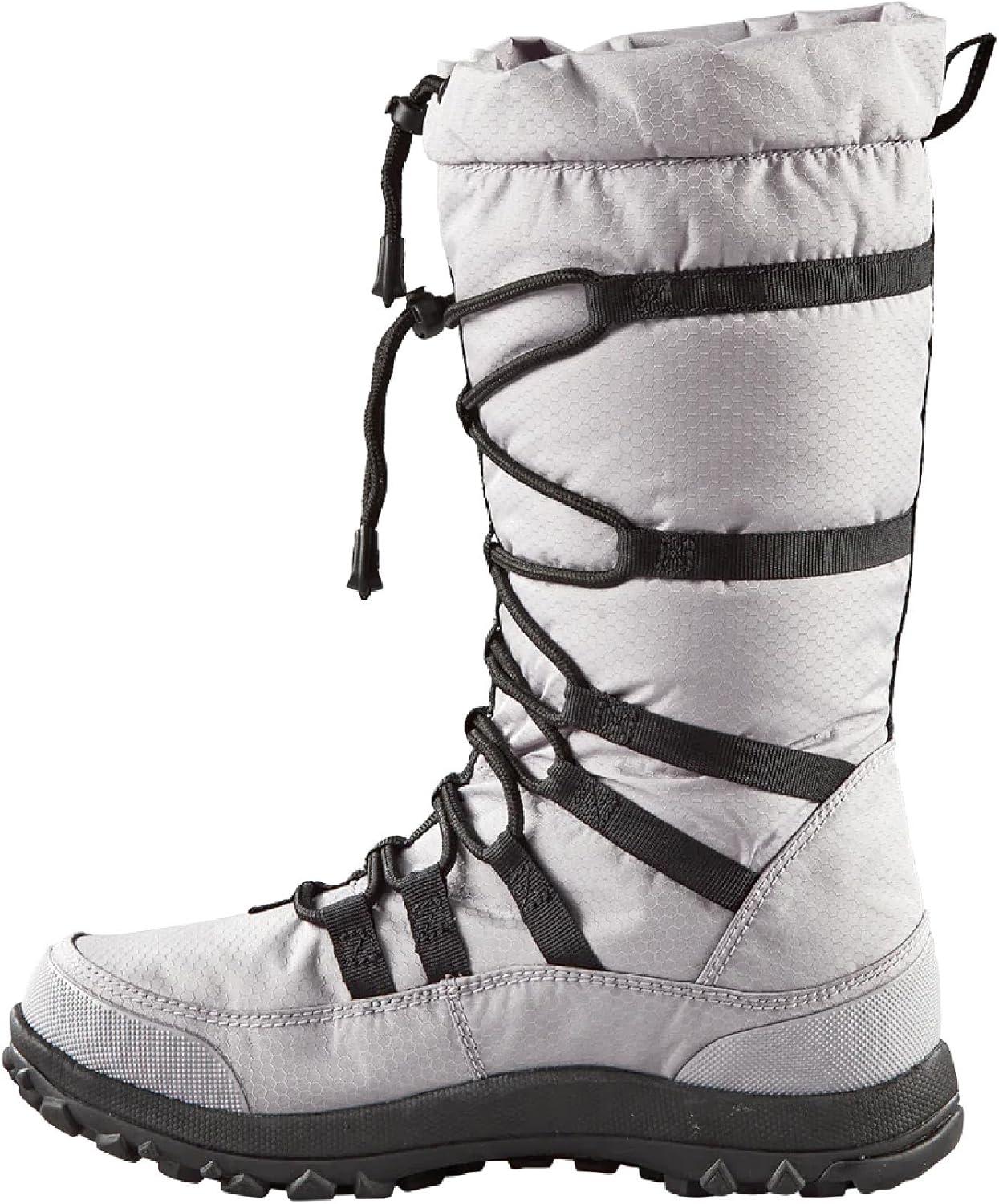 image:imageBaffin Womens ESCALATE X Mid Height Insulated Lightweight TundraRated SlipResistant Cold Weather Winter Snow BootsCoastal Grey