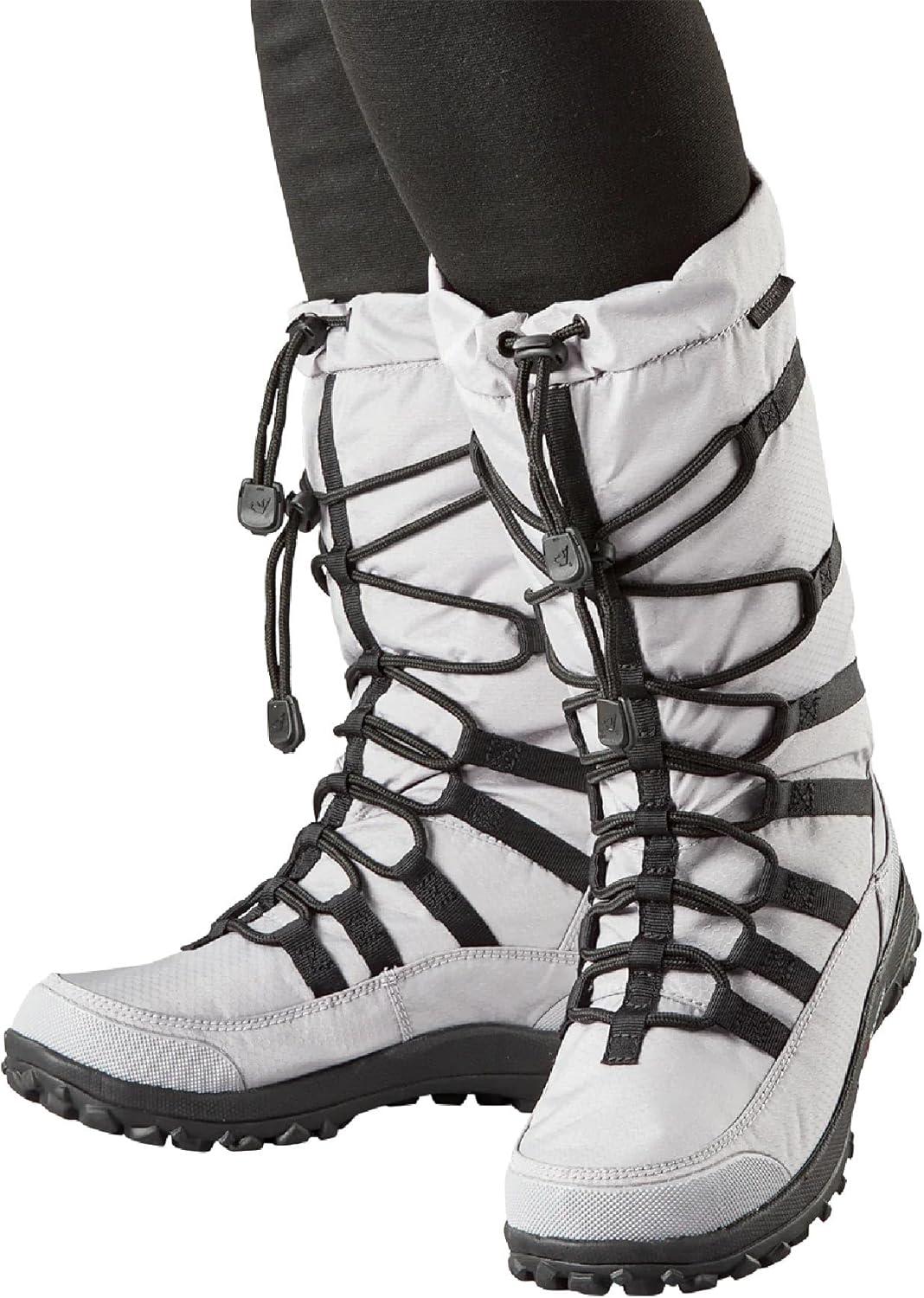 image:imageBaffin Womens ESCALATE X Mid Height Insulated Lightweight TundraRated SlipResistant Cold Weather Winter Snow BootsCoastal Grey