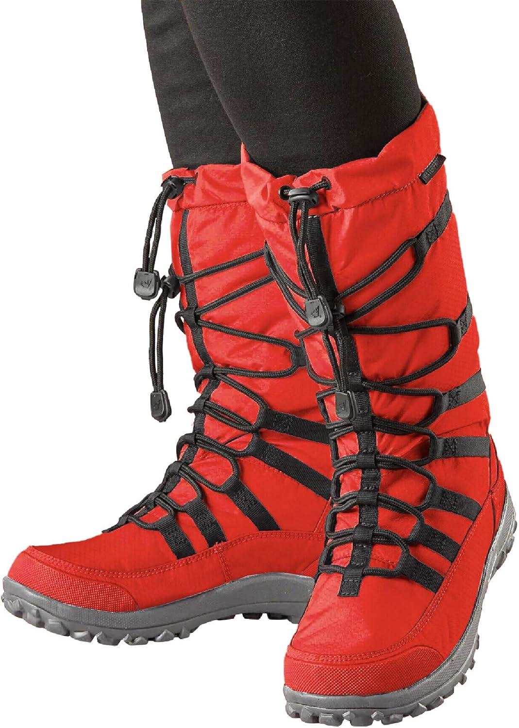image:imageBaffin Womens ESCALATE X Mid Height Insulated Lightweight TundraRated SlipResistant Cold Weather Winter Snow BootsCrimson Red