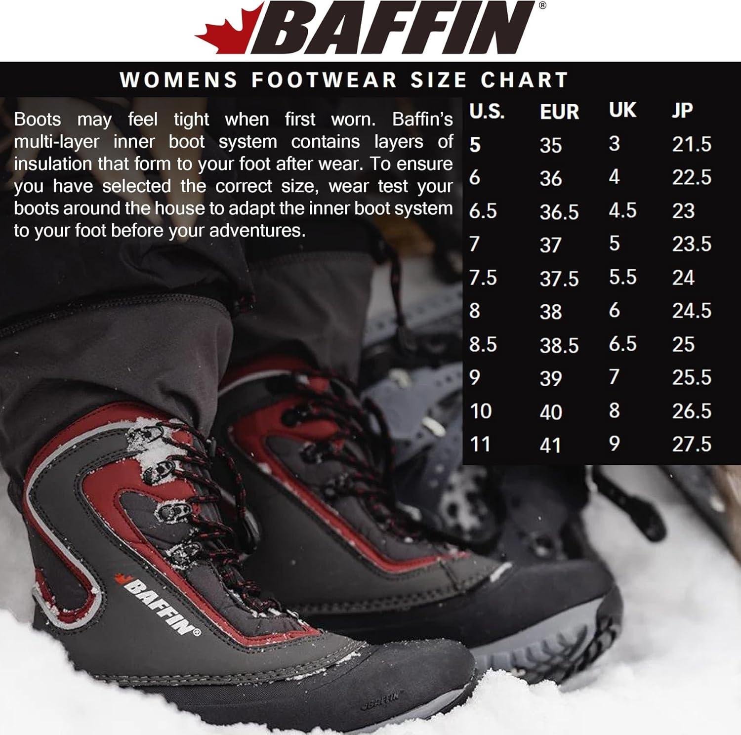 image:imageBaffin Womens FLARE Tall Waterproof Insulated Lightweight TundraRated SlipResistant Cold Weather Winter Snow BootsGreySangria