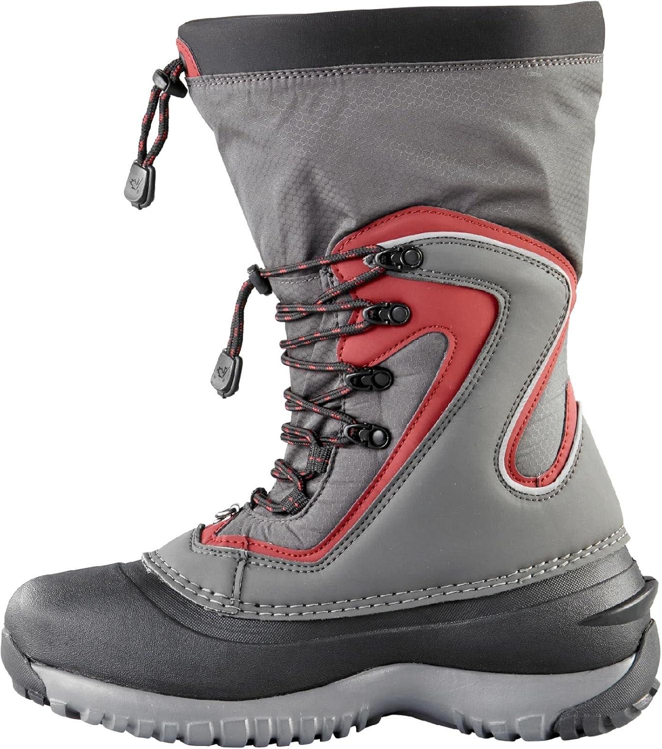 image:imageBaffin Womens FLARE Tall Waterproof Insulated Lightweight TundraRated SlipResistant Cold Weather Winter Snow BootsGreySangria