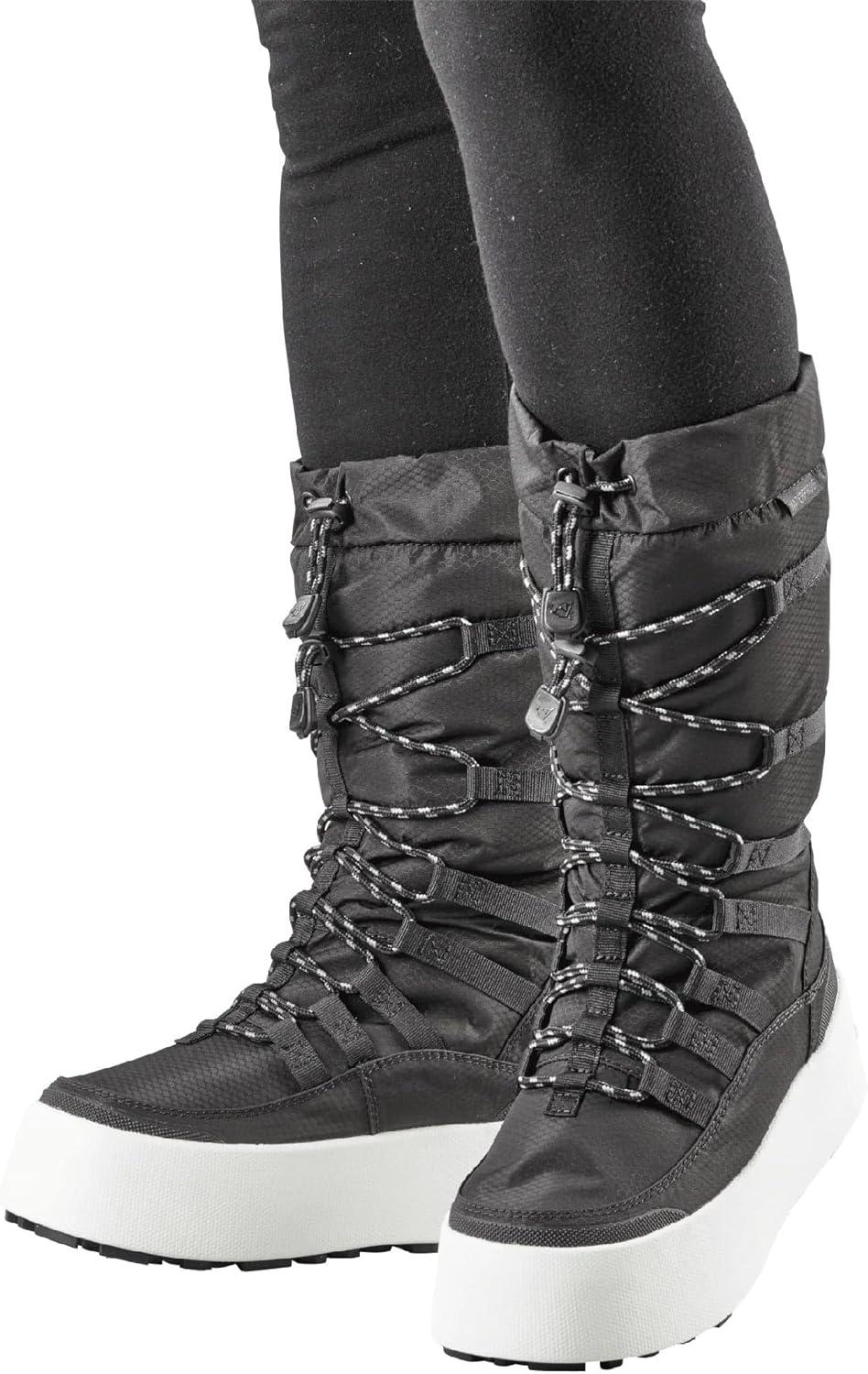 image:imageBaffin Womens GENEVA Tall Waterproof Insulated Lightweight TundraRated SlipResistant Cold Weather Winter Snow BootsBlack