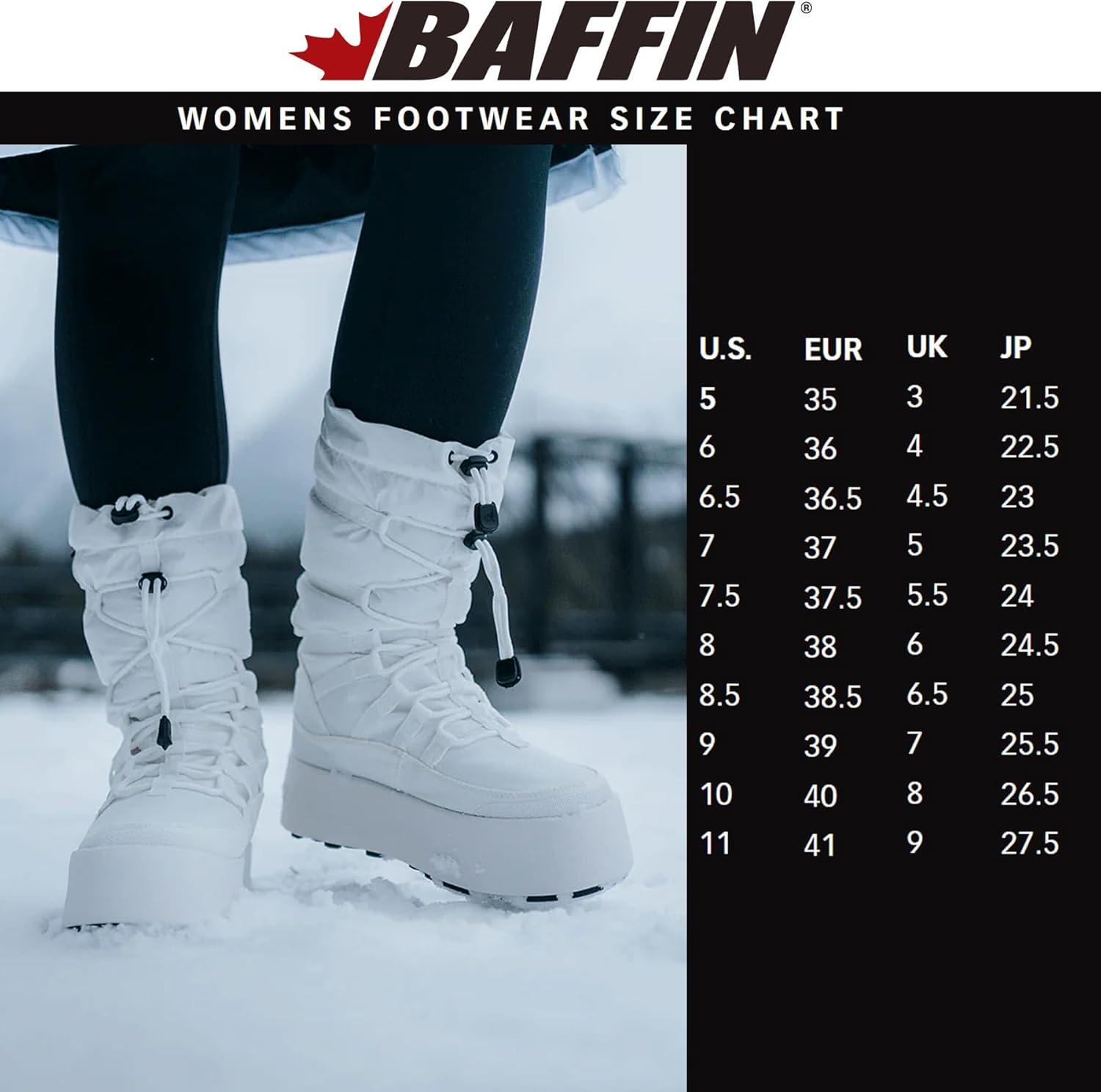 image:imageBaffin Womens GENEVA Tall Waterproof Insulated Lightweight TundraRated SlipResistant Cold Weather Winter Snow BootsBlack
