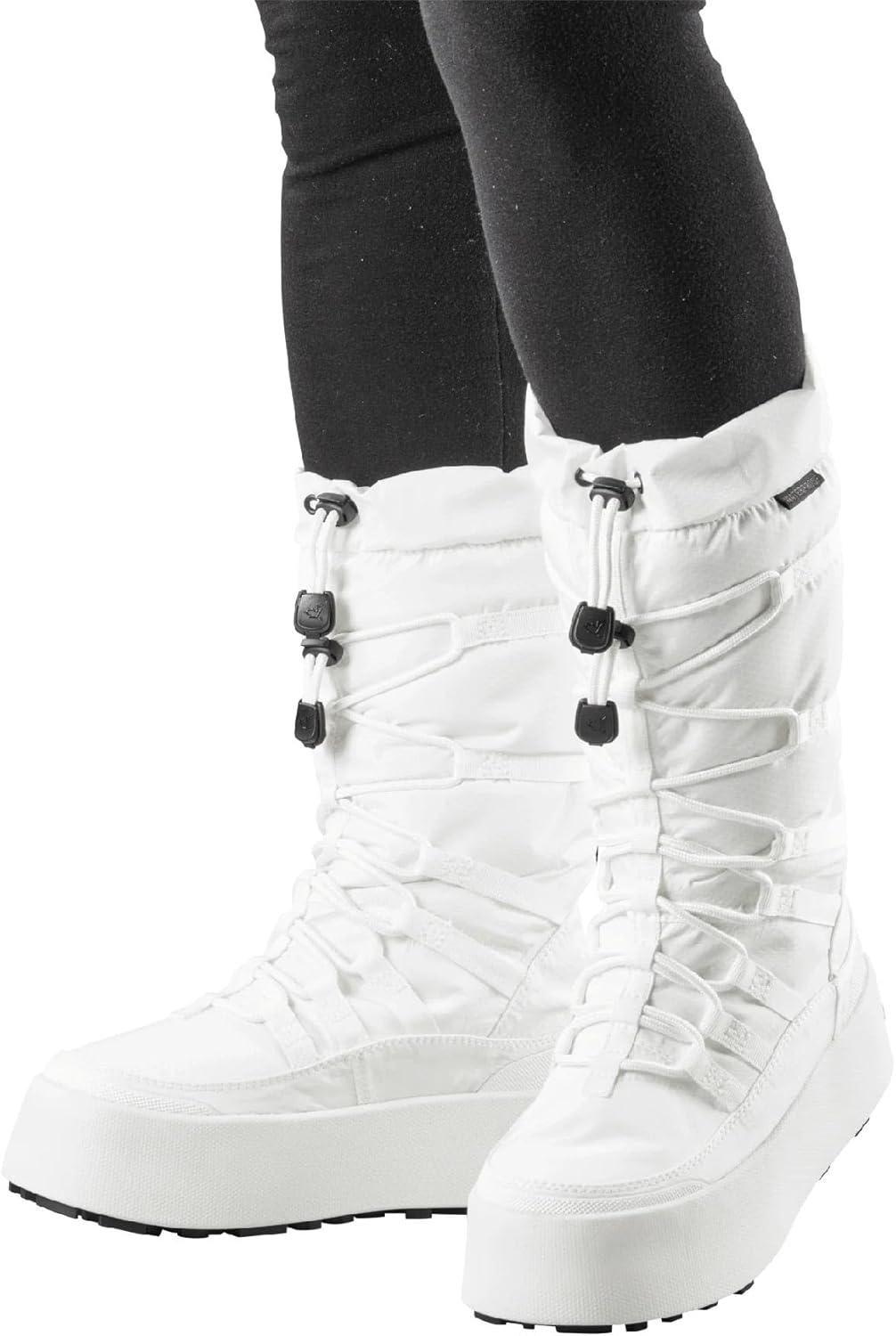 image:imageBaffin Womens GENEVA Tall Waterproof Insulated Lightweight TundraRated SlipResistant Cold Weather Winter Snow BootsWhite