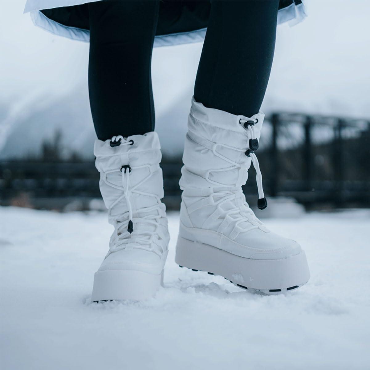 image:imageBaffin Womens GENEVA Tall Waterproof Insulated Lightweight TundraRated SlipResistant Cold Weather Winter Snow BootsWhite