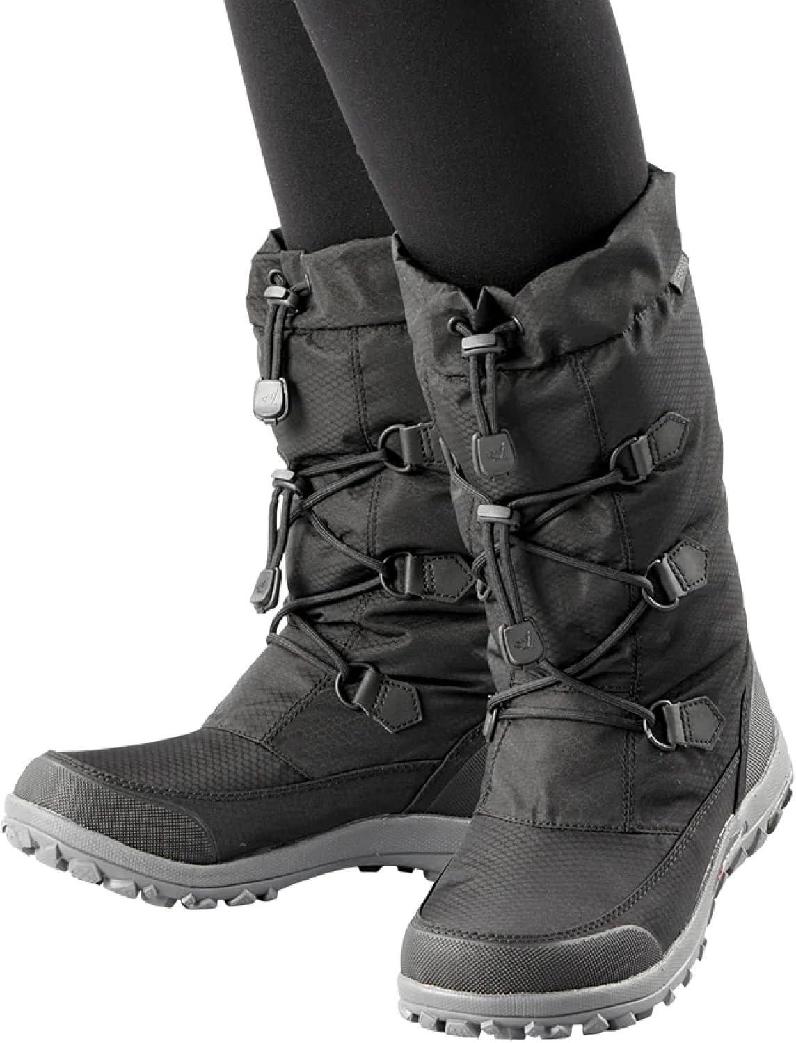image:imageBaffin Womens ICE LIGHT Tall Waterproof Insulated Lightweight TundraRated Slip Resistant Cold Weather Winter Snow BootsBlack