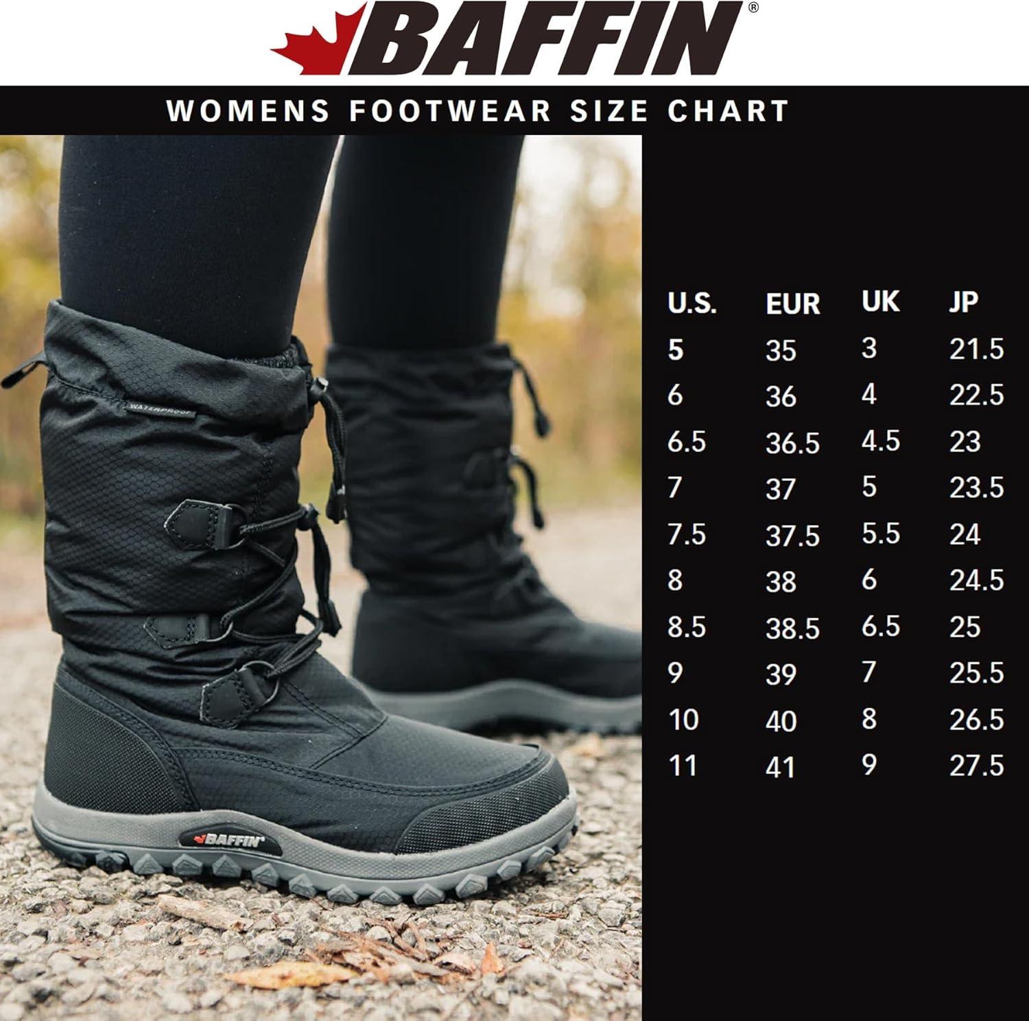 image:imageBaffin Womens ICE LIGHT Tall Waterproof Insulated Lightweight TundraRated Slip Resistant Cold Weather Winter Snow BootsBlack