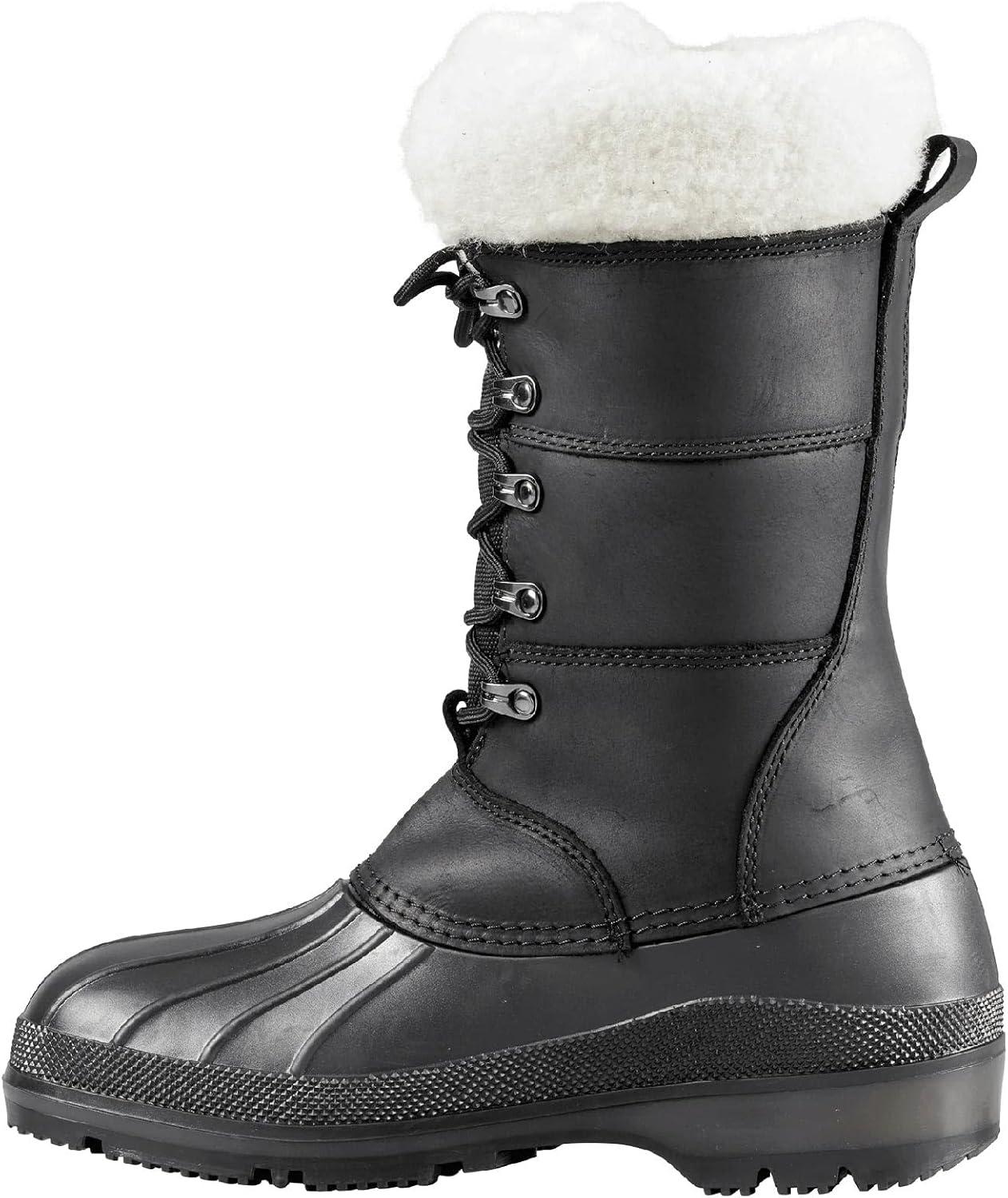 image:imageBaffin Womens MAPLE LEAF Tall Waterproof Insulated Lightweight Leather LaceUp ArcticRated Cold Weather Winter Snow BootsBlack
