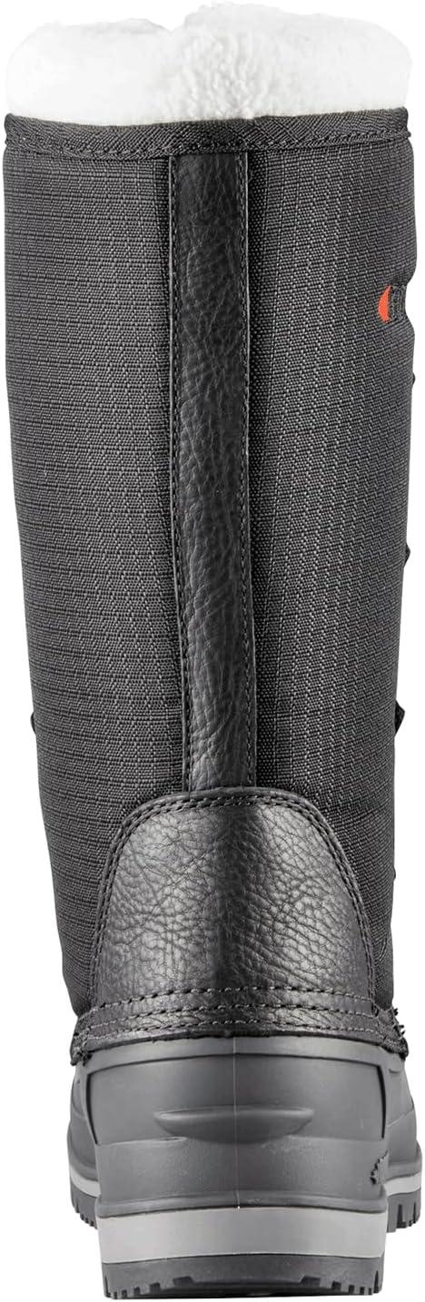 image:imageBaffin Womens OTTAWA Waterproof Insulated TallHeight LaceUp Snow Boots Leather amp Nylon Upper Flexible Polar Rubber BaseBlack