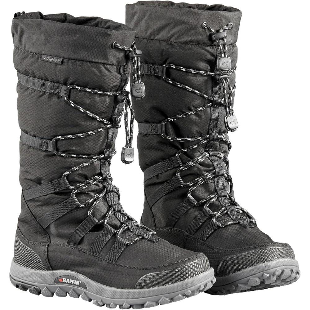 image:imageBaffin Womens ESCALATE X Mid Height Insulated Lightweight TundraRated SlipResistant Cold Weather Winter Snow BootsBlack