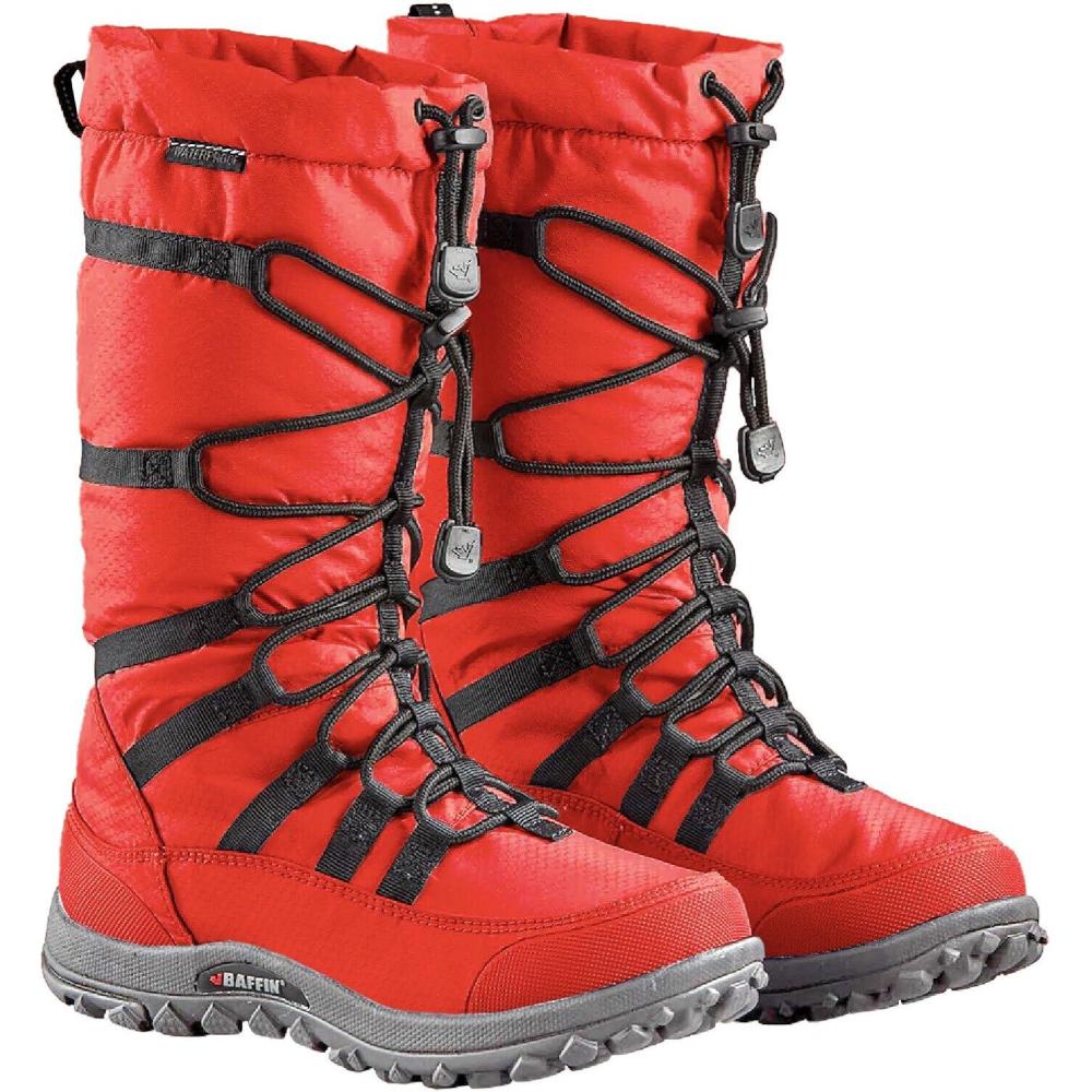 image:imageBaffin Womens ESCALATE X Mid Height Insulated Lightweight TundraRated SlipResistant Cold Weather Winter Snow BootsCrimson Red