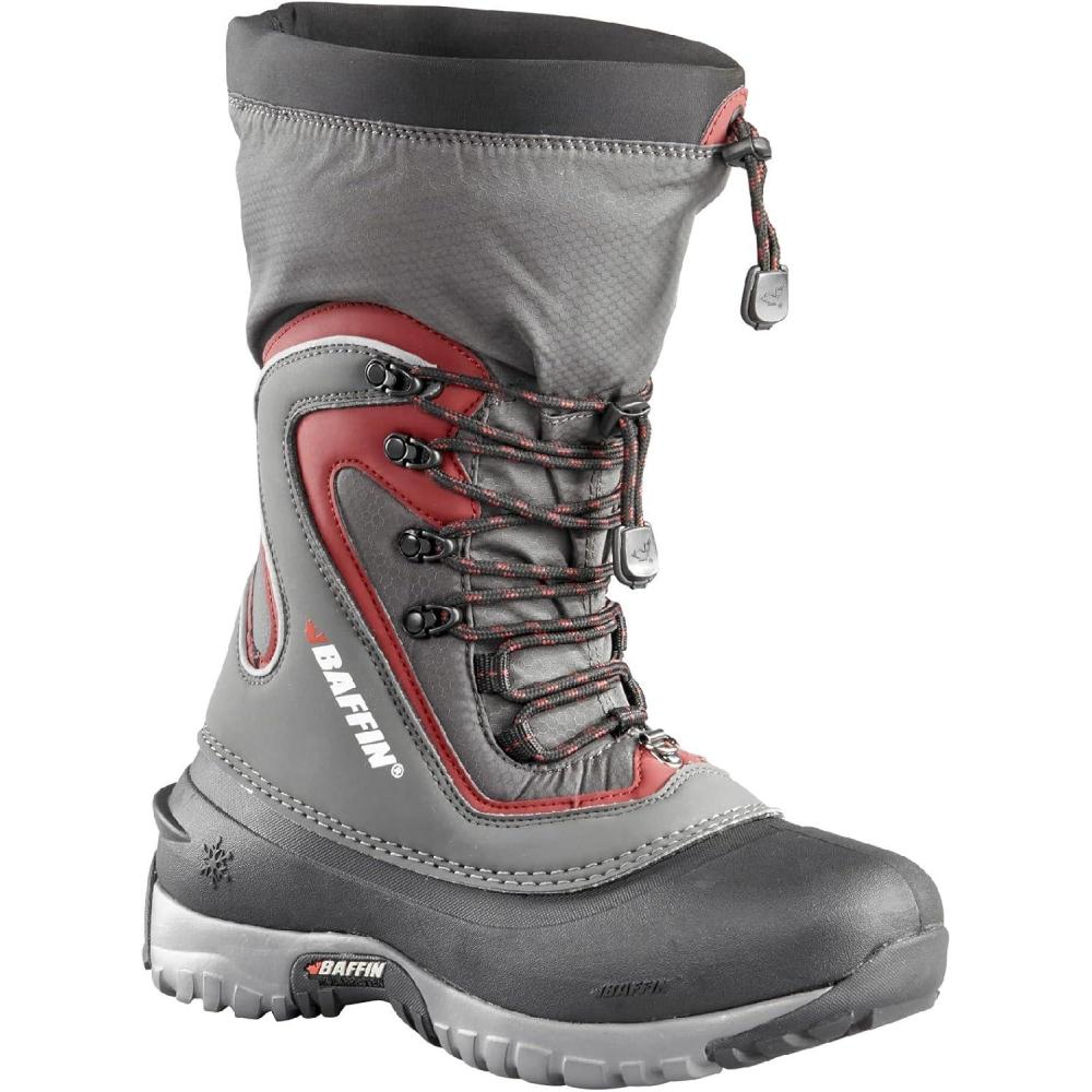 image:imageBaffin Womens FLARE Tall Waterproof Insulated Lightweight TundraRated SlipResistant Cold Weather Winter Snow BootsGreySangria