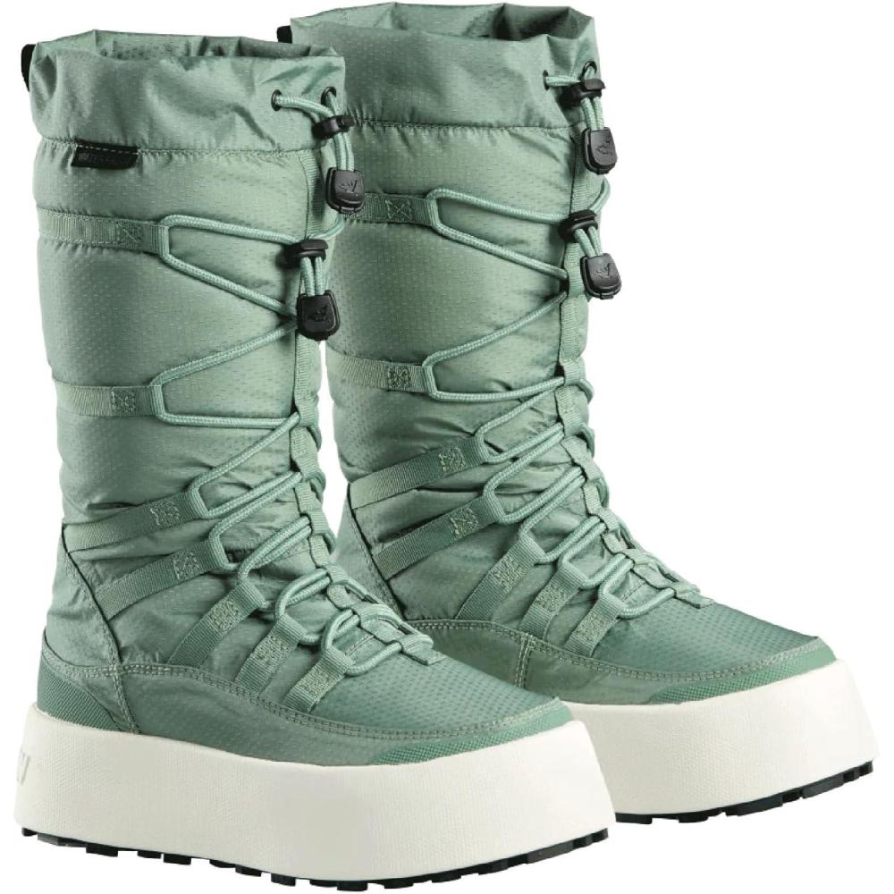 image:imageBaffin Womens GENEVA Tall Waterproof Insulated Lightweight TundraRated SlipResistant Cold Weather Winter Snow BootsSea Green