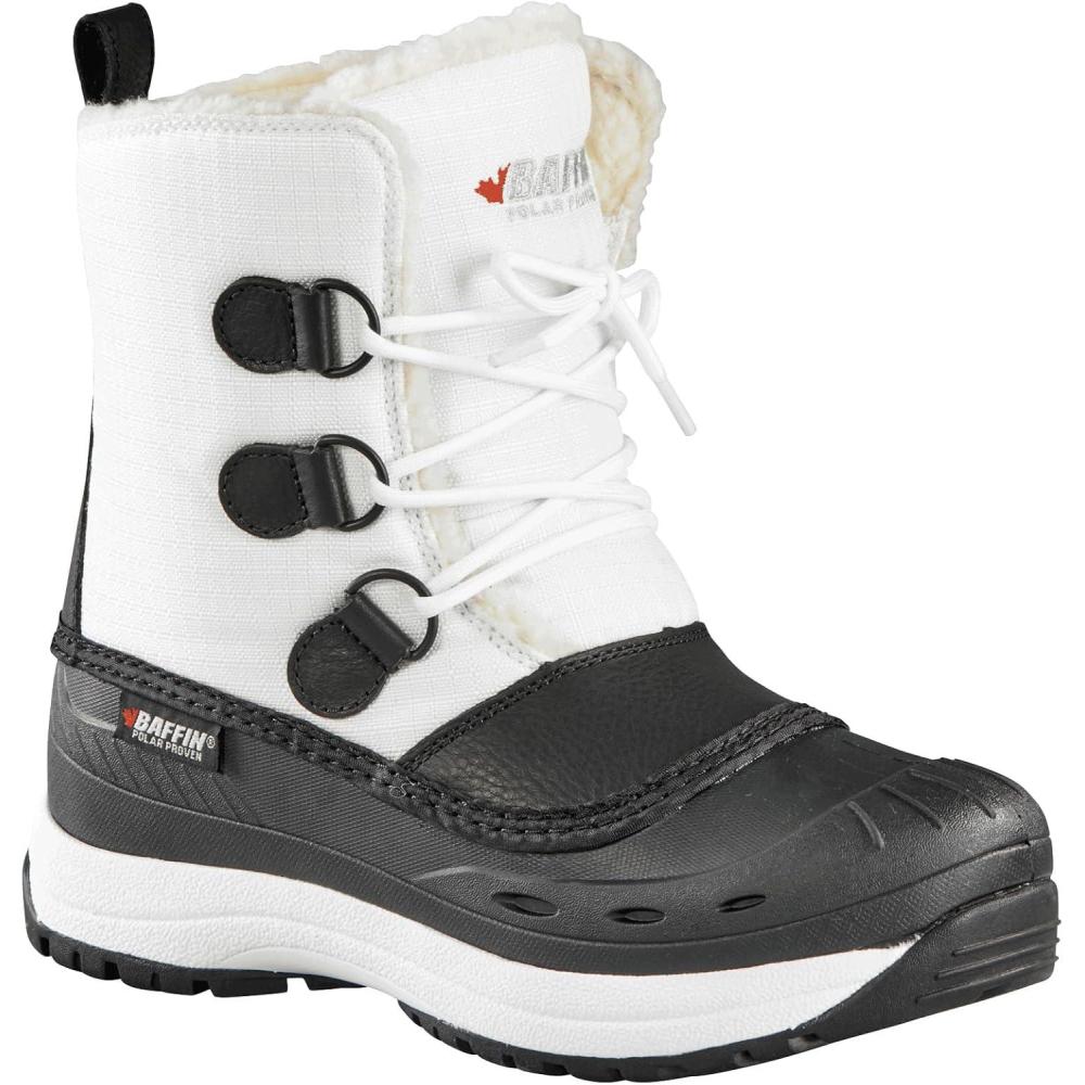 image:imageBaffin Womens TESSA Waterproof Insulated Warm Cushioned Lightweight Tundra Rated Everyday ColdWeather Winter Snow BootsWhite
