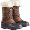 image:imageBaffin Womens MAPLE LEAF Tall Waterproof Insulated Lightweight Leather LaceUp ArcticRated Cold Weather Winter Snow BootsBrown