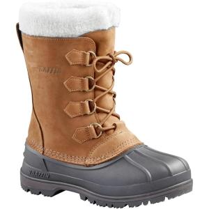 Baffin Women’s CANADA Winter Boots | Waterproof Insulated Leather Boots for Cold Weather | Faux-Fur Collar & GelFlex Midsole(Brown)