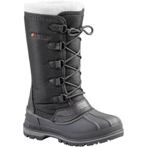 Baffin Women’s OTTAWA Waterproof Insulated Tall-Height Lace-Up Snow Boots, Leather & Nylon Upper, Flexible Polar Rubber Base(Black)