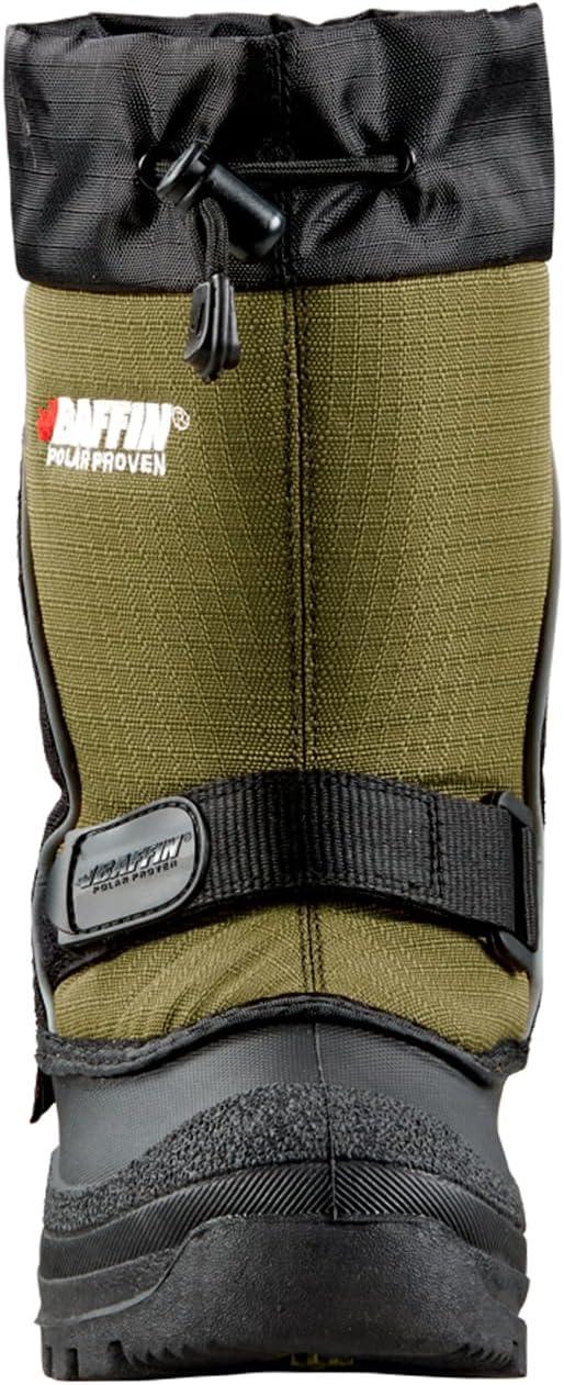 image:imageBaffin Kids Junior MUSTANG Waterproof Insulated Tundra Rated Breathable NylonRubber Tall Height Winter Outdoor Snow BootsBlackGreen