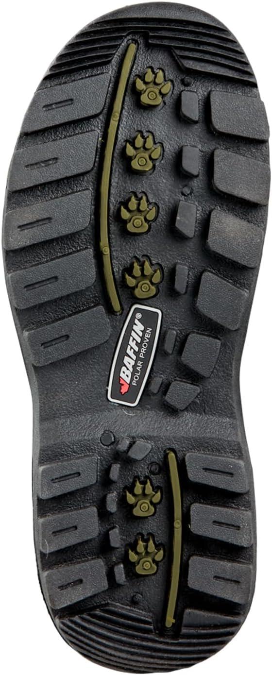 image:imageBaffin Kids Junior MUSTANG Waterproof Insulated Tundra Rated Breathable NylonRubber Tall Height Winter Outdoor Snow BootsBlackGreen