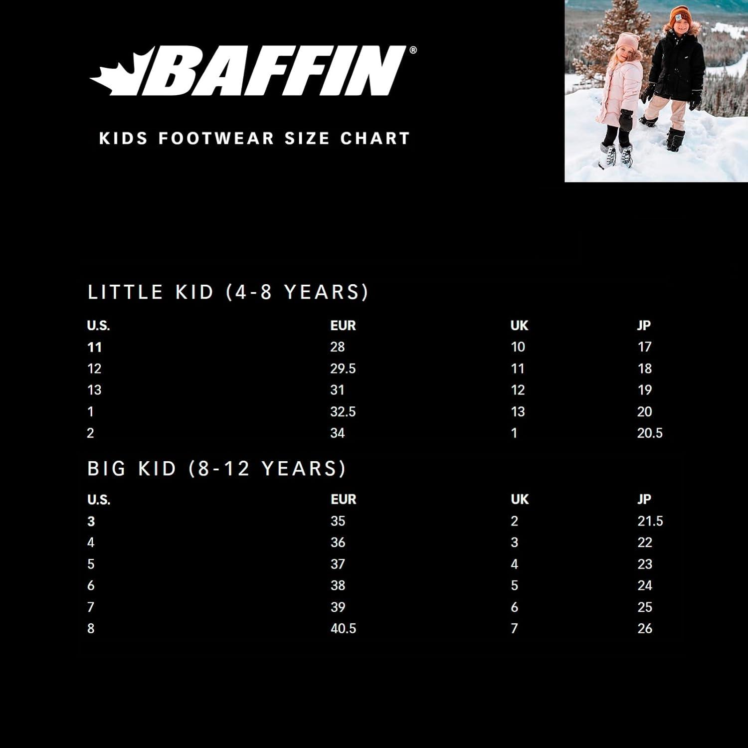 image:imageBaffin Kids Junior MUSTANG Waterproof Insulated Tundra Rated Breathable NylonRubber Tall Height Winter Outdoor Snow BootsBlackGreen